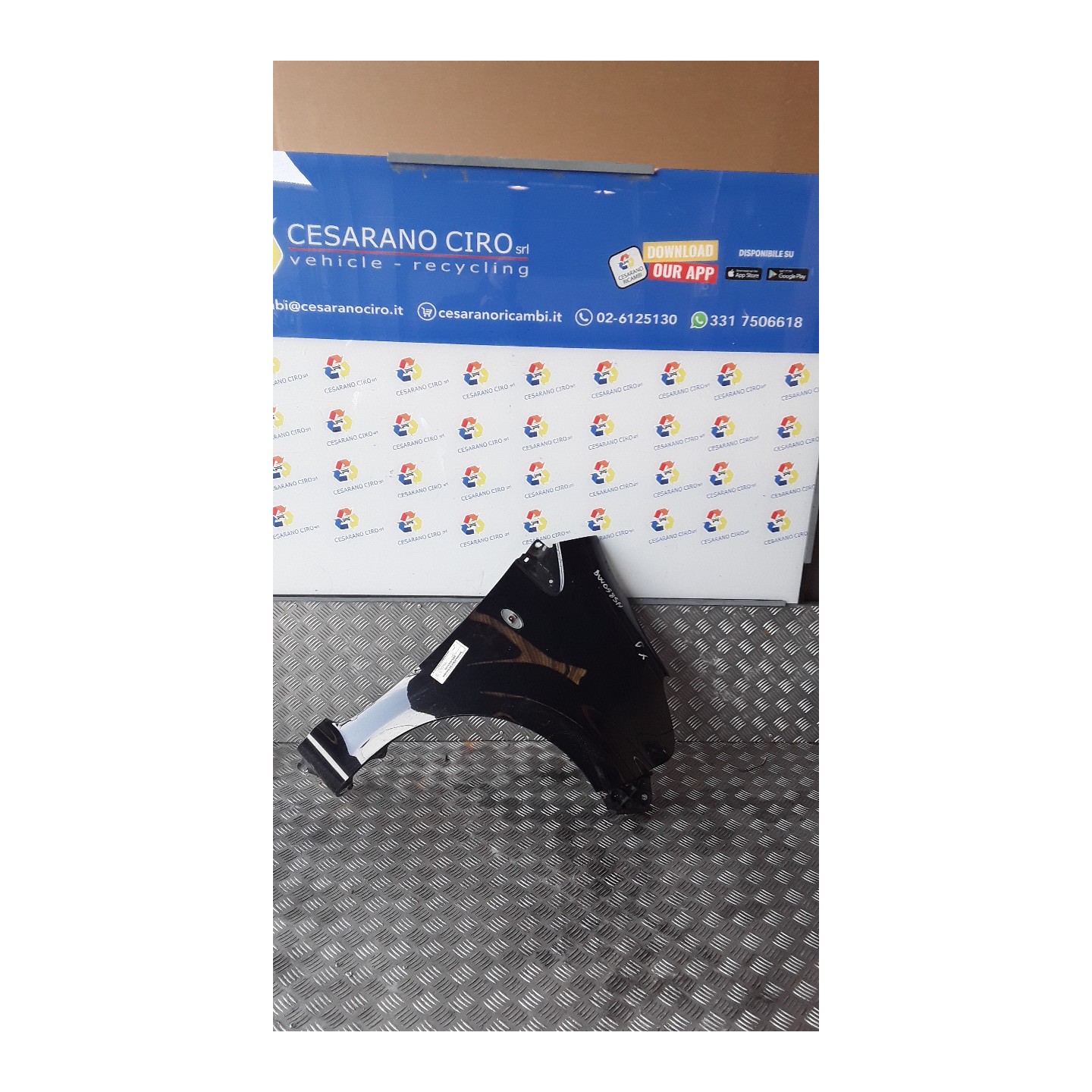 PARAFANGO ANT. DX. 124 TOYOTA AYGO 1A SERIE (04/05-10/14) 1KRFE 538110H010