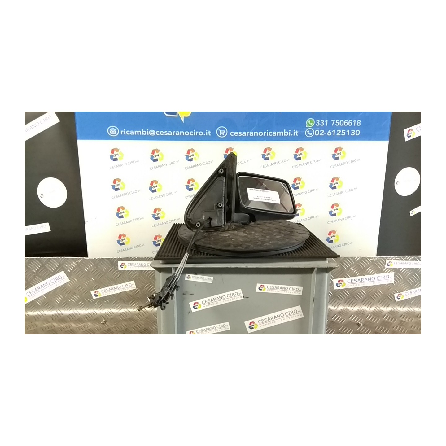 RETROVISORE EST. REGOLAZ. MANUALE DX. 245 VOLKSWAGEN GOLF (1H) (11/91-12/98) AEA 1H185750801C