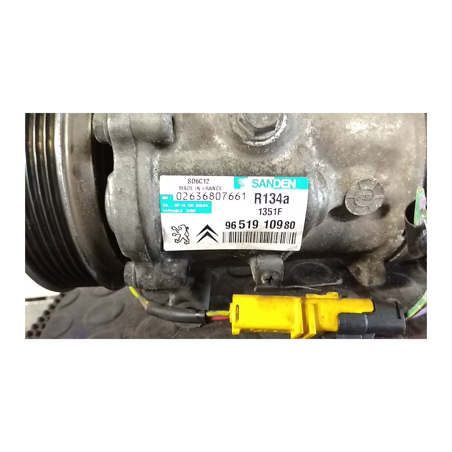 COMPRESSORE A/C 209 PEUGEOT 307 (07/05-07/08) 9HZ 6453WL