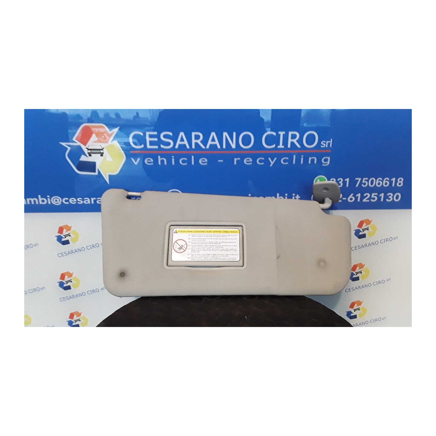 ALETTA PARASOLE PARABREZZA DX. 139 CITROEN BERLINGO (B9) (04/08-01/13) 9HZ 8143XZ