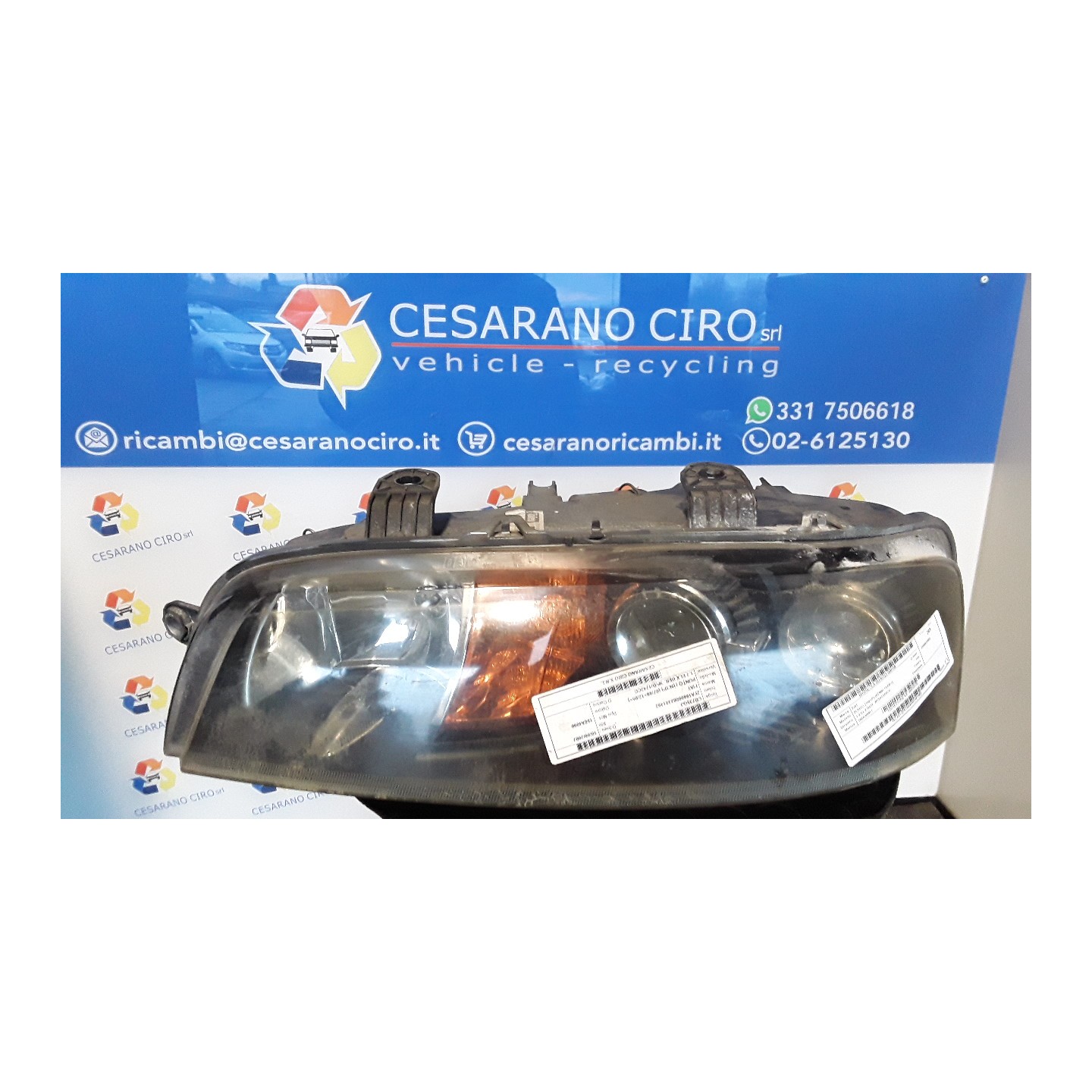 PROIETTORE SX. 156 FIAT PUNTO (1N/1P) (07/99-12/05) 188A4000 46522720