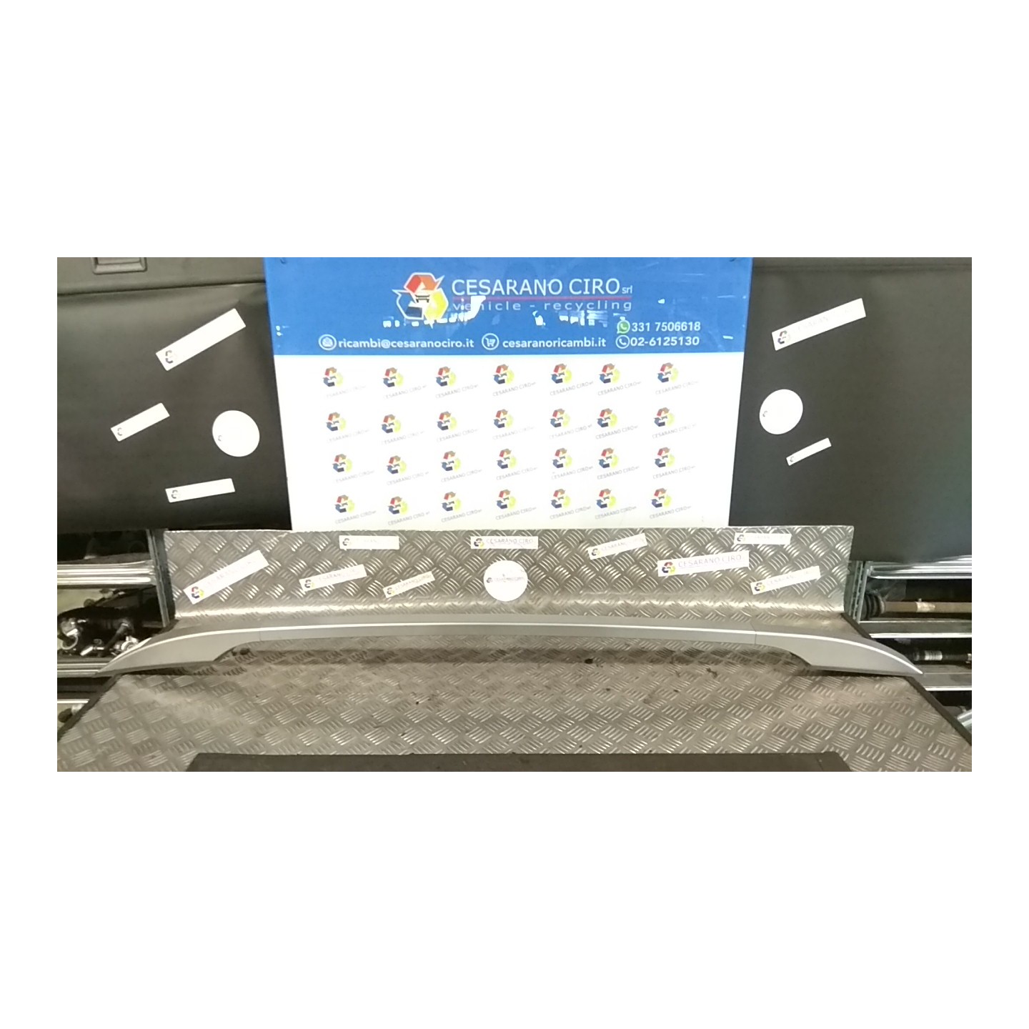 BARRA LONGITUDINALE TETTO DX 059 HYUNDAI I20 (07/18-) G3LC NBA022071056002