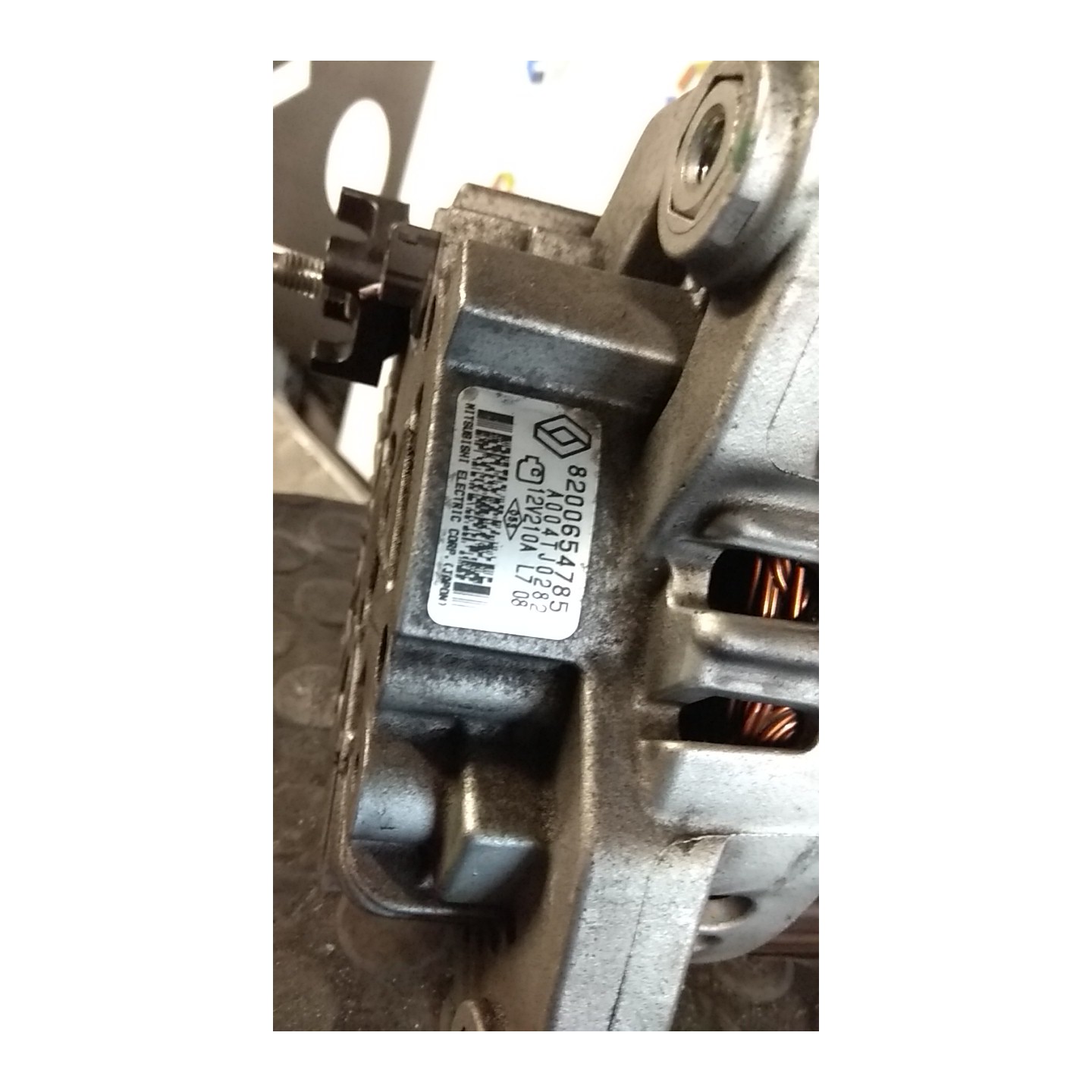 ALTERNATORE MITSUBISHI 038 RENAULT LAGUNA 3A SERIE (09/07-) M9RJ8 8200654785