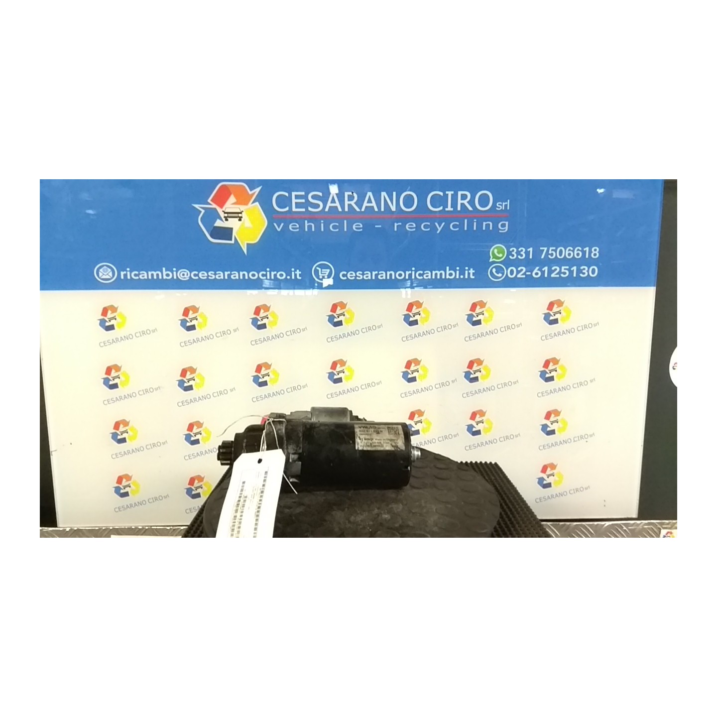 MOTORINO AVVIAMENTO 1.0KW BOSCH 078 VOLKSWAGEN POLO (6R) (05/09-10/14) CFW 02T911023R