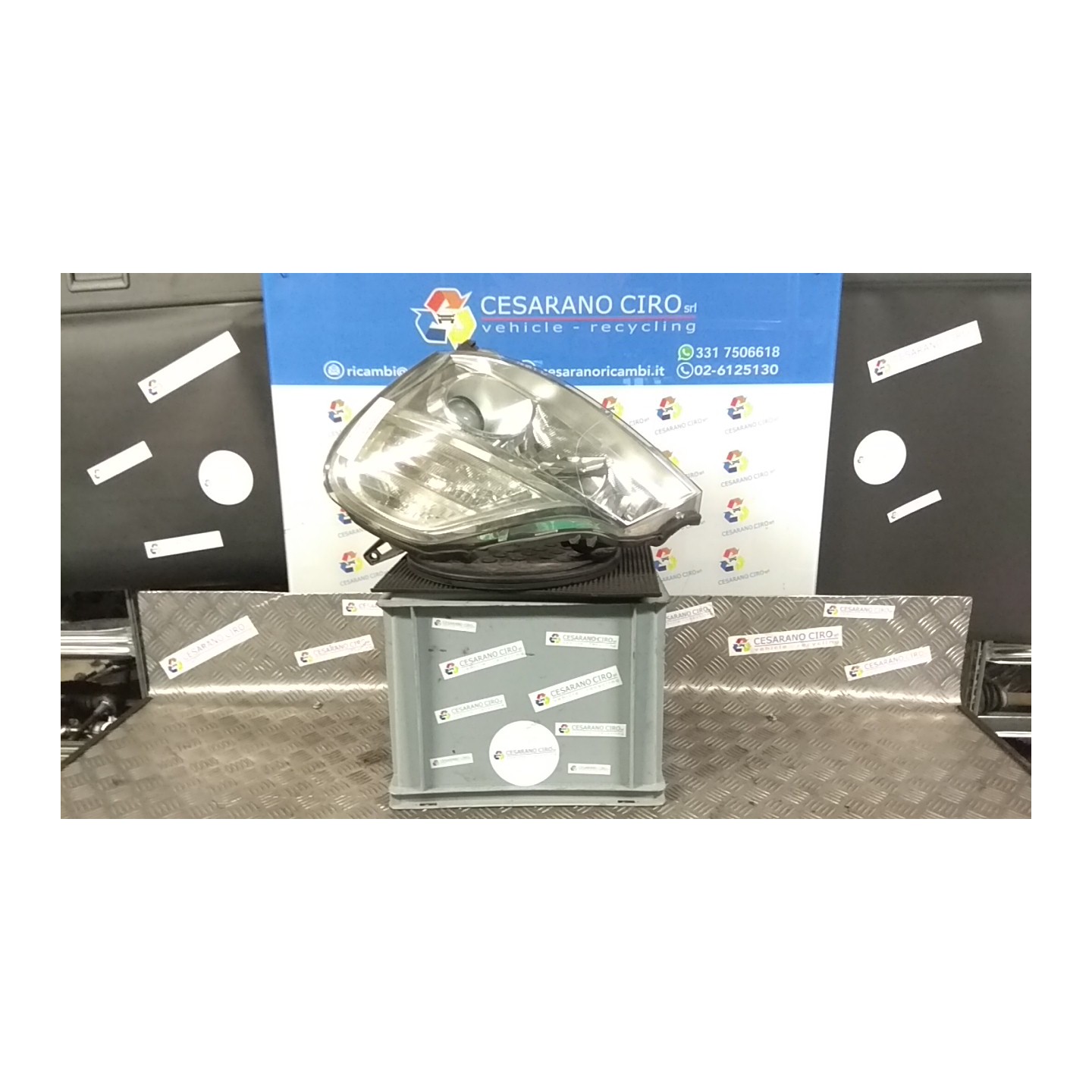 PROIETTORE FARO 01 SX. 171 RENAULT MODUS 2A SERIE (01/08-06/13) D4FH7 7701069734