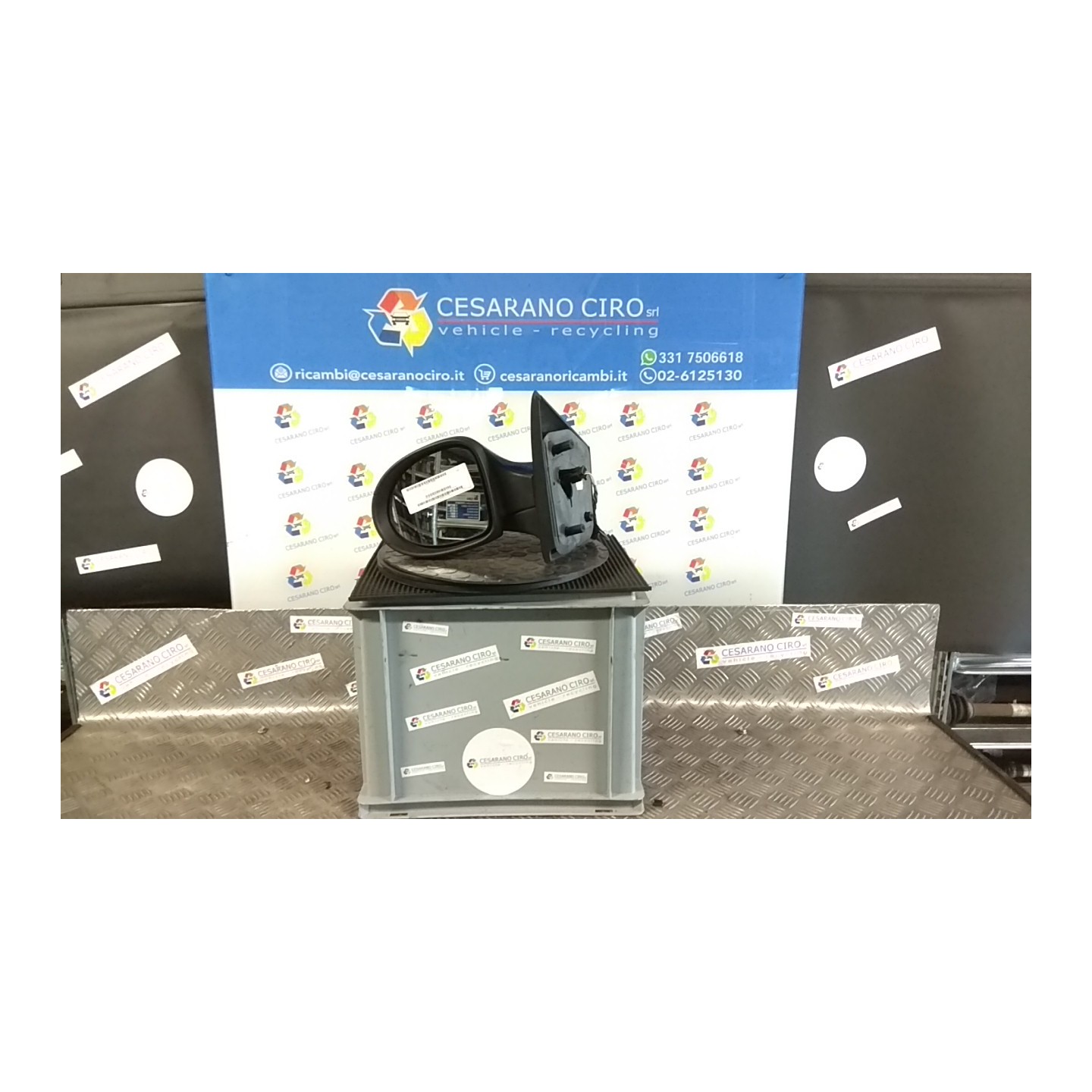 RETROVISORE EST. REGOLAZ. ELETTR. SX. 056 RENAULT TWINGO 2A SERIE (06/07-02/12) D7FA8 7701067334