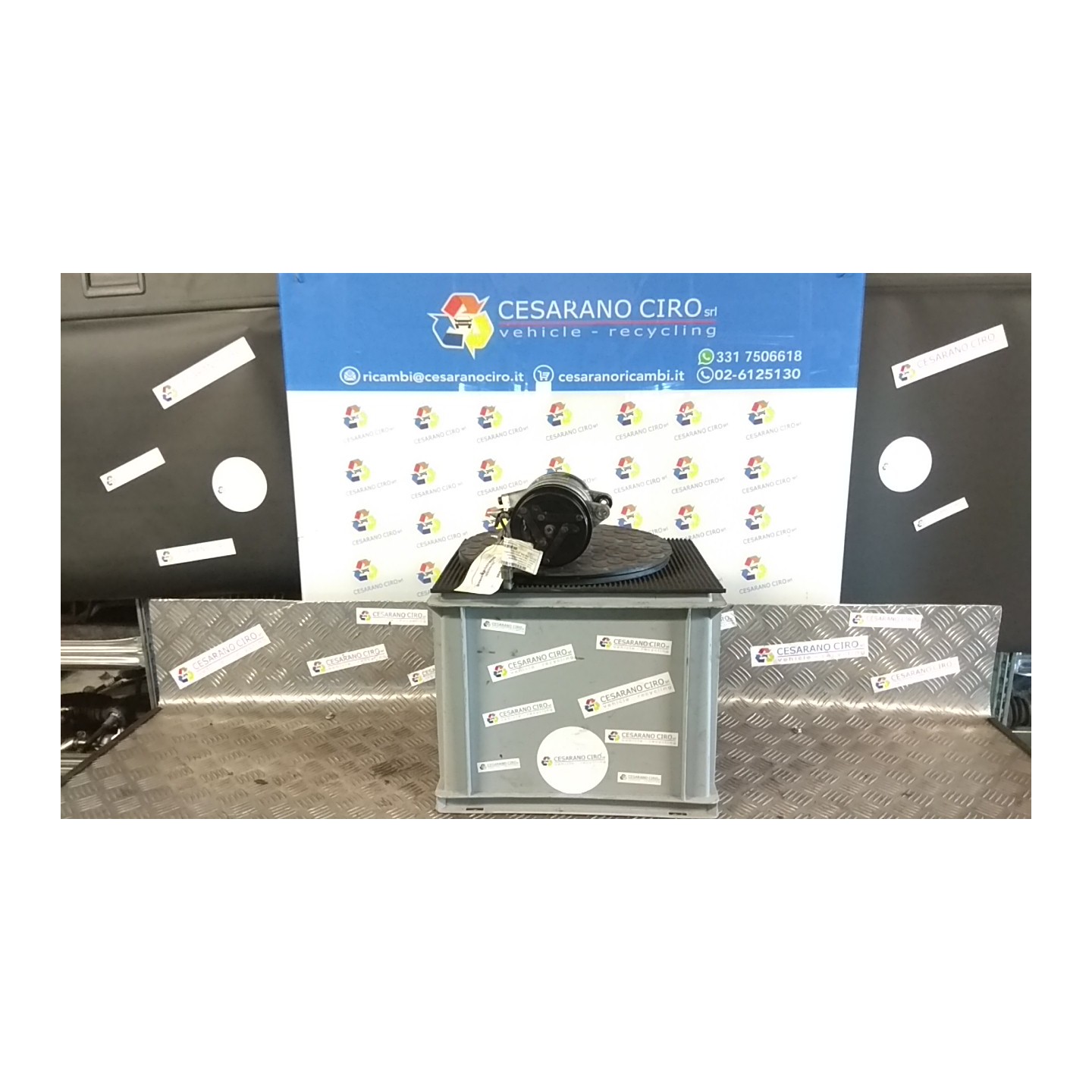 COMPRESSORE A/C C/SERVOSTERZO 010 CHEVROLET (DAEWOO) MATIZ (M100) (12/00-02/06) F8CV 93741207