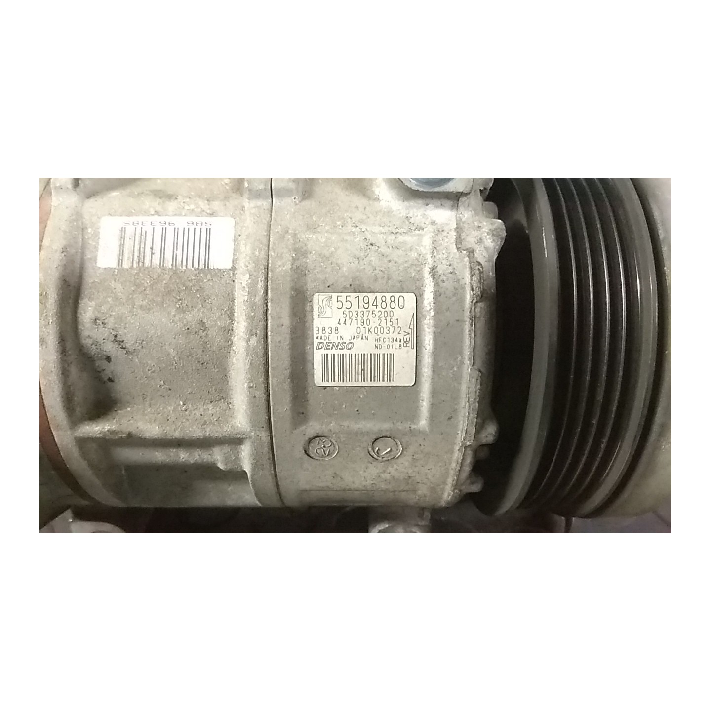 COMPRESSORE A/C C/A/C,C/A/C AUTO 065 FIAT PUNTO EVO (3J) (08/09-07/13) 169A4000 55194880