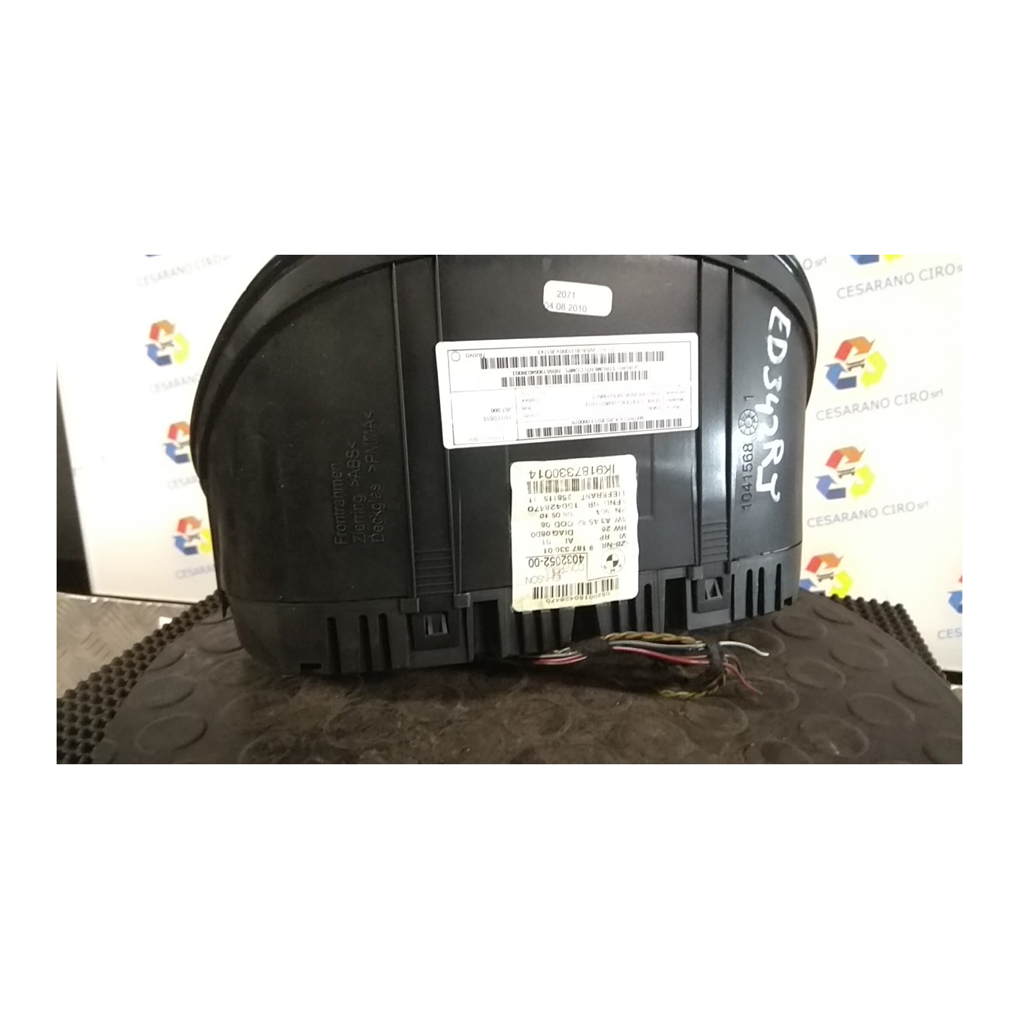 QUADRO STRUMENTI COMPL. 078 BMW SERIE 1 (E81/E87) (03/07-12/12 N47D20C NB5519004038003