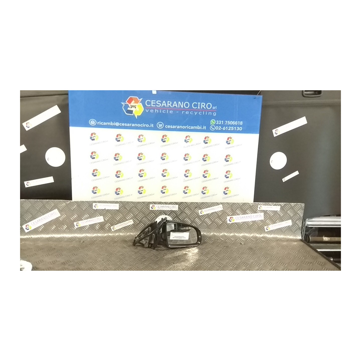 RETROVISORE EST. REGOLAZ. ELETTR. TERMICO DX. 111 AUDI A4 (8E) (10/04-02/08) BPW 8E1858532AA01C