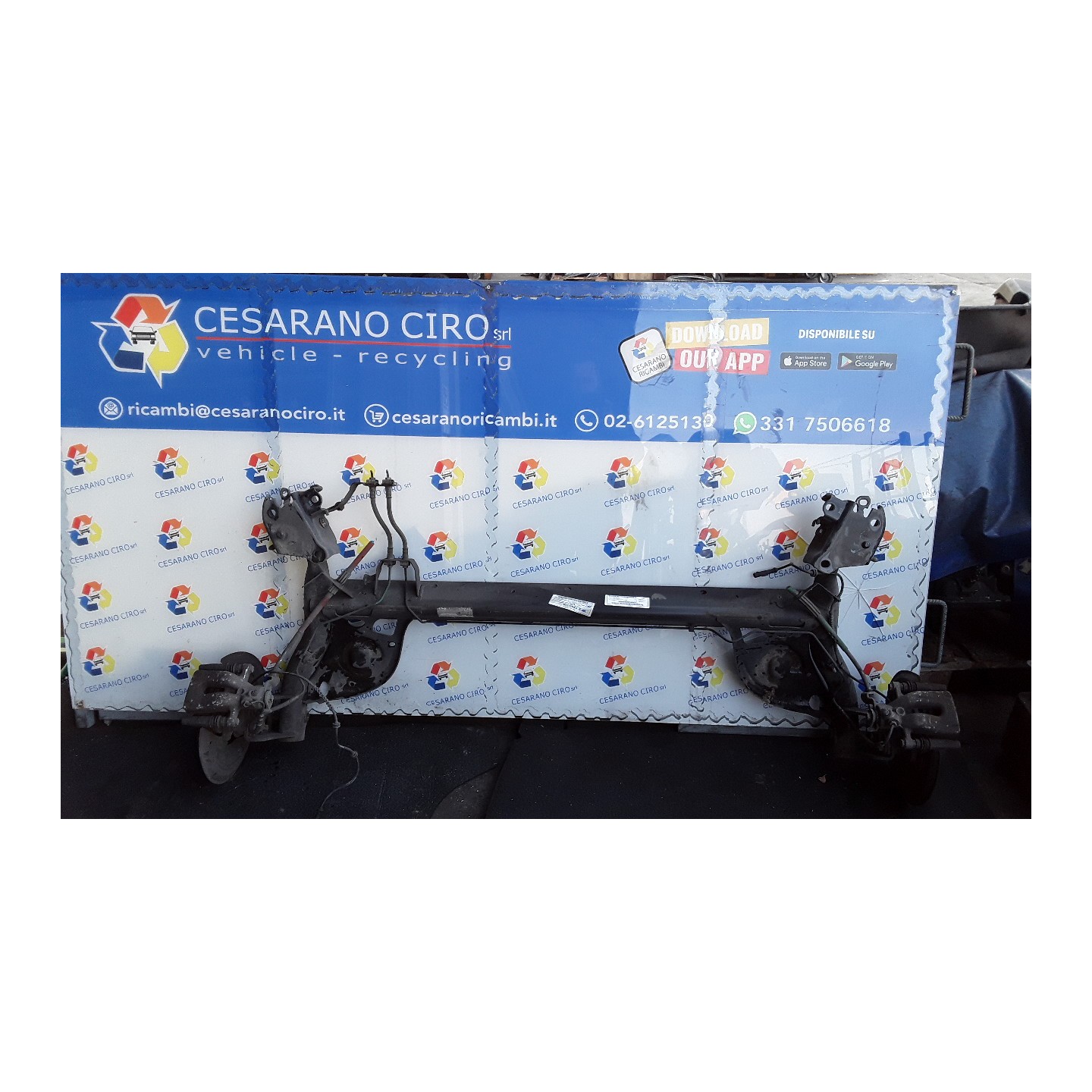 ASSALE POST. C/CONTR.TRAIETTORIA/RUOTA 16" 073 RENAULT CLIO 3A SERIE (05/09-) K9K67 555025363R
