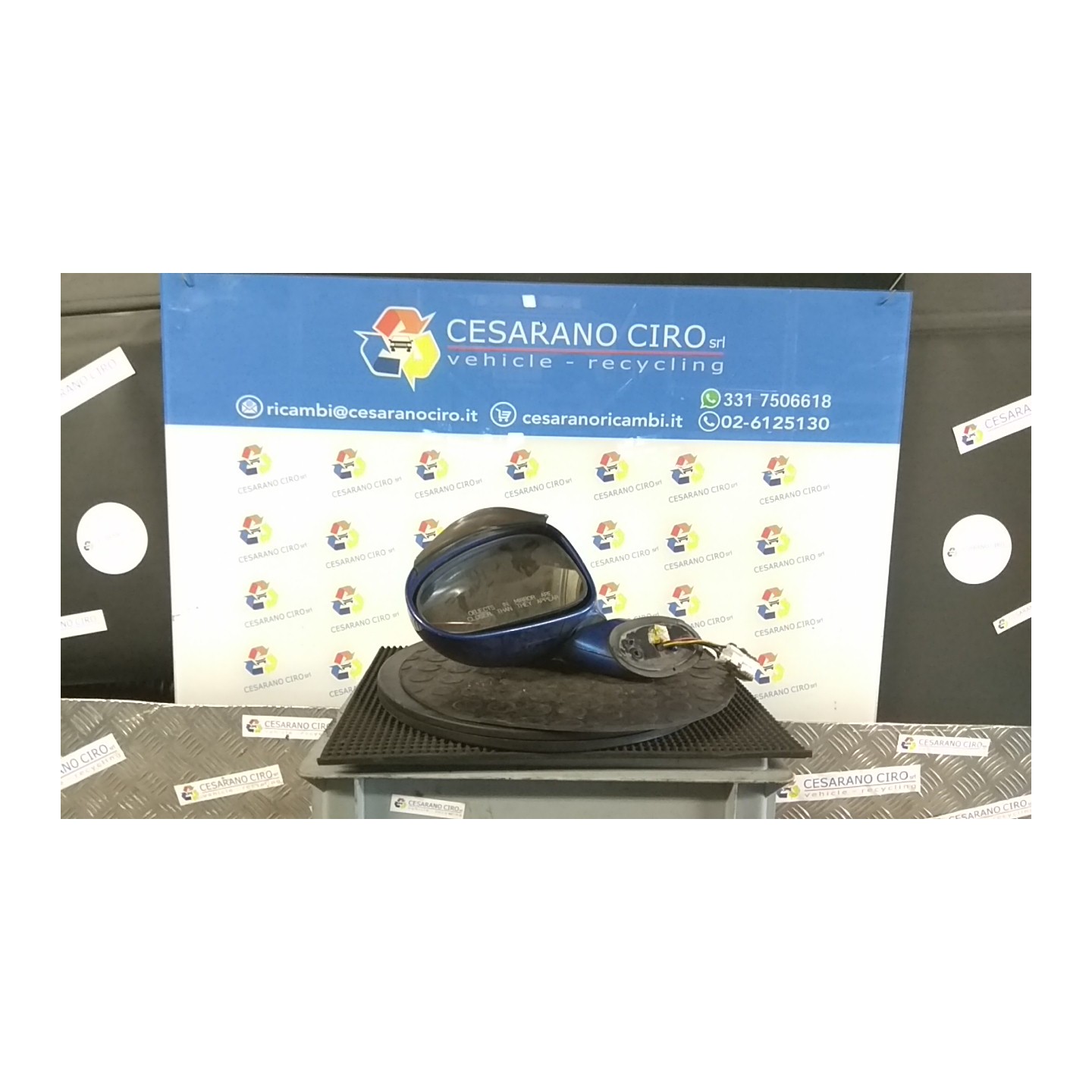 RETROVISORE EST. REGOLAZ. ELETTR. SX. 004 CHEVROLET (DAEWOO) MATIZ (M200) (04/05-12/10) B10S1 96600411