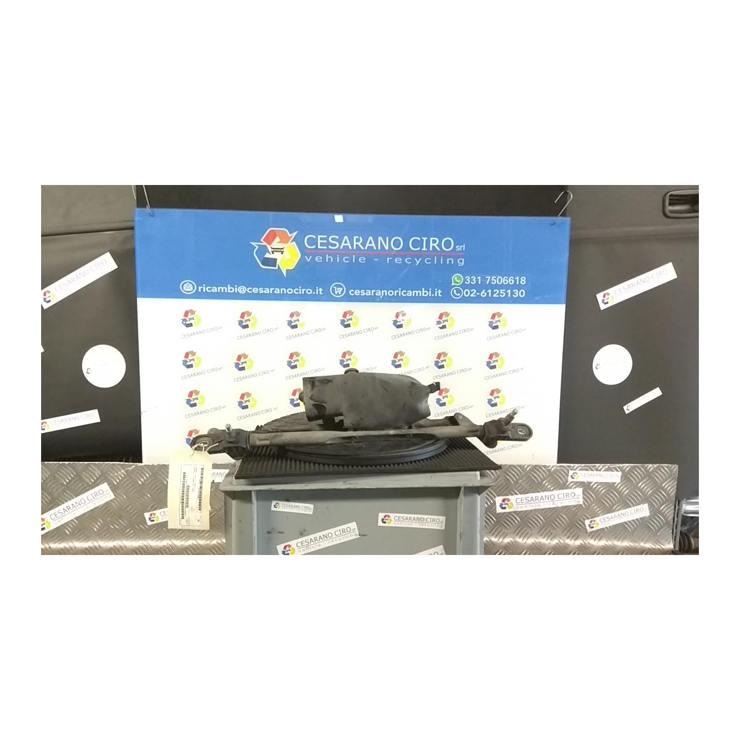 MECCANISMO TERGIPARABREZZA CON MOTORINO 006 FIAT PANDA (2Q) (09/03-12/10) 188A4000 46804522