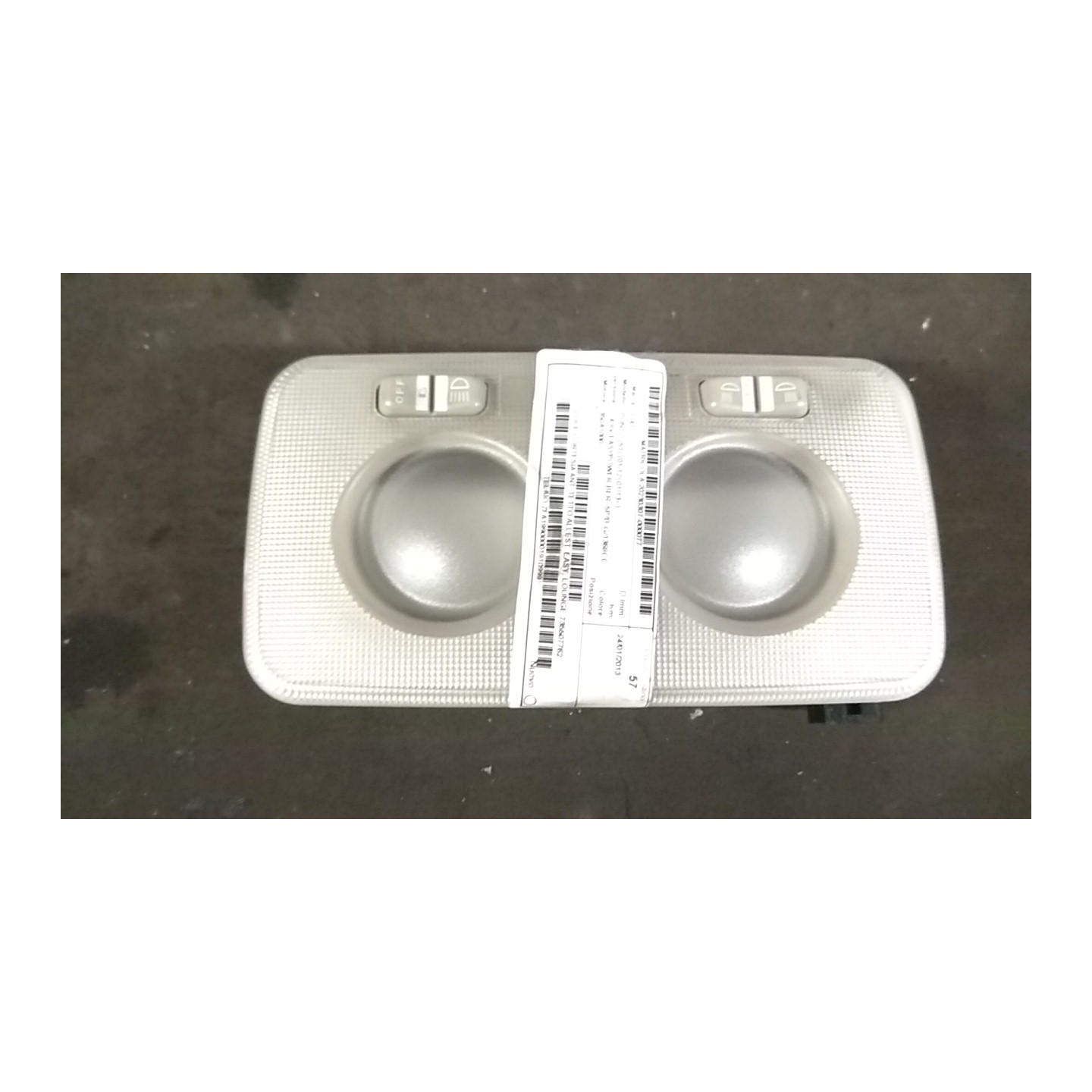 LUCE CORTESIA ANT. TETTO ALLEST. EASY; LOUNGE 077 FIAT PUNTO (51) (01/12-01/13) 350A1000 735507762