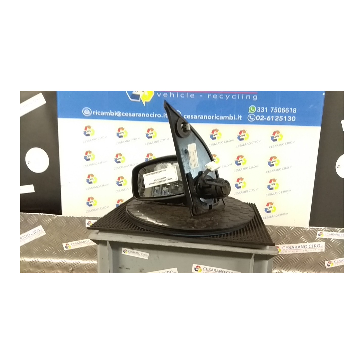 RETROVISORE EST. REGOLAZ. ELETTR. SX. 128 FIAT PANDA (2Q) (09/03-12/10) 188A8000 735407997
