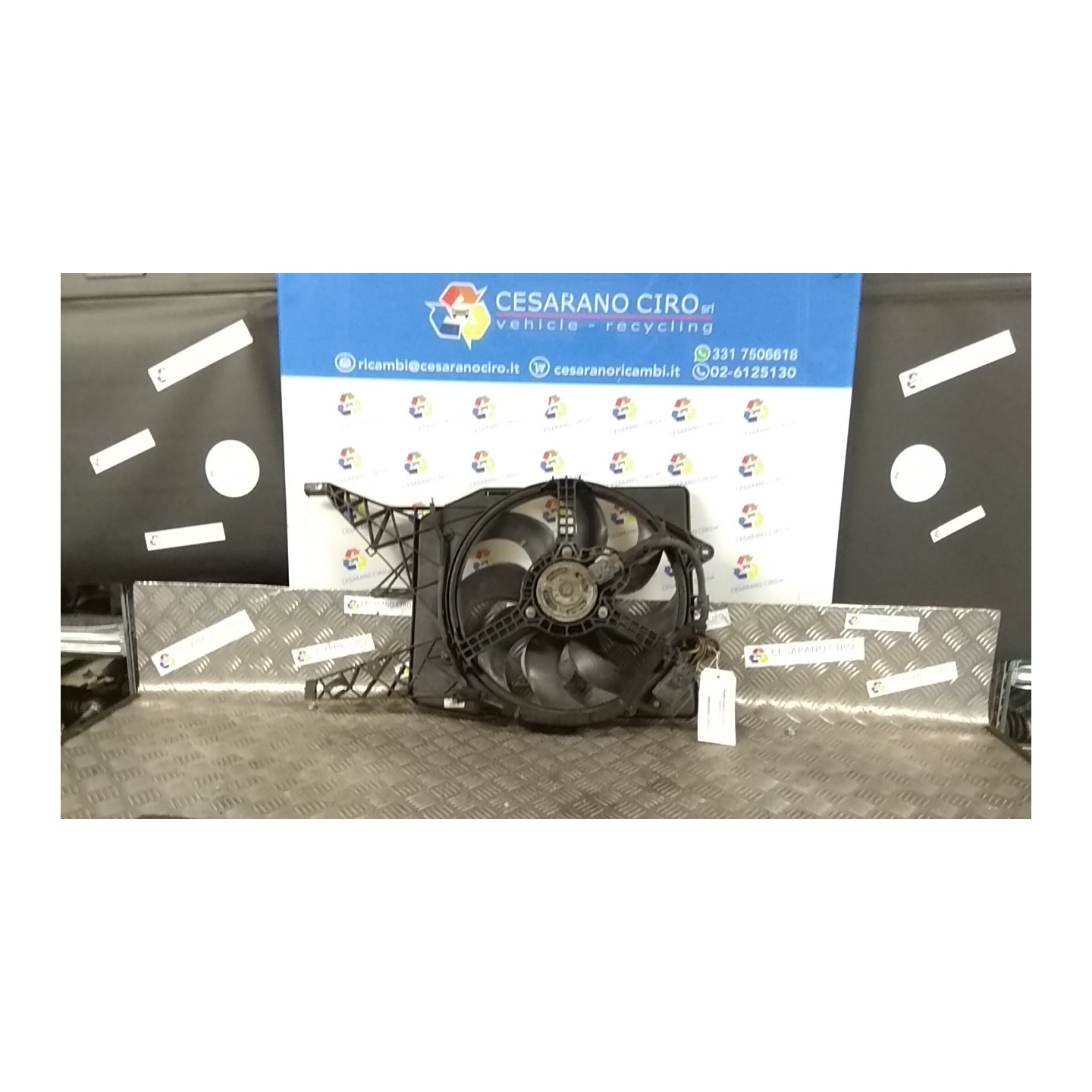 ELETTROVENTOLA C/A/C 384MM 075 OPEL CORSA (S07) (07/06-02/11) Z13DTE 55702236