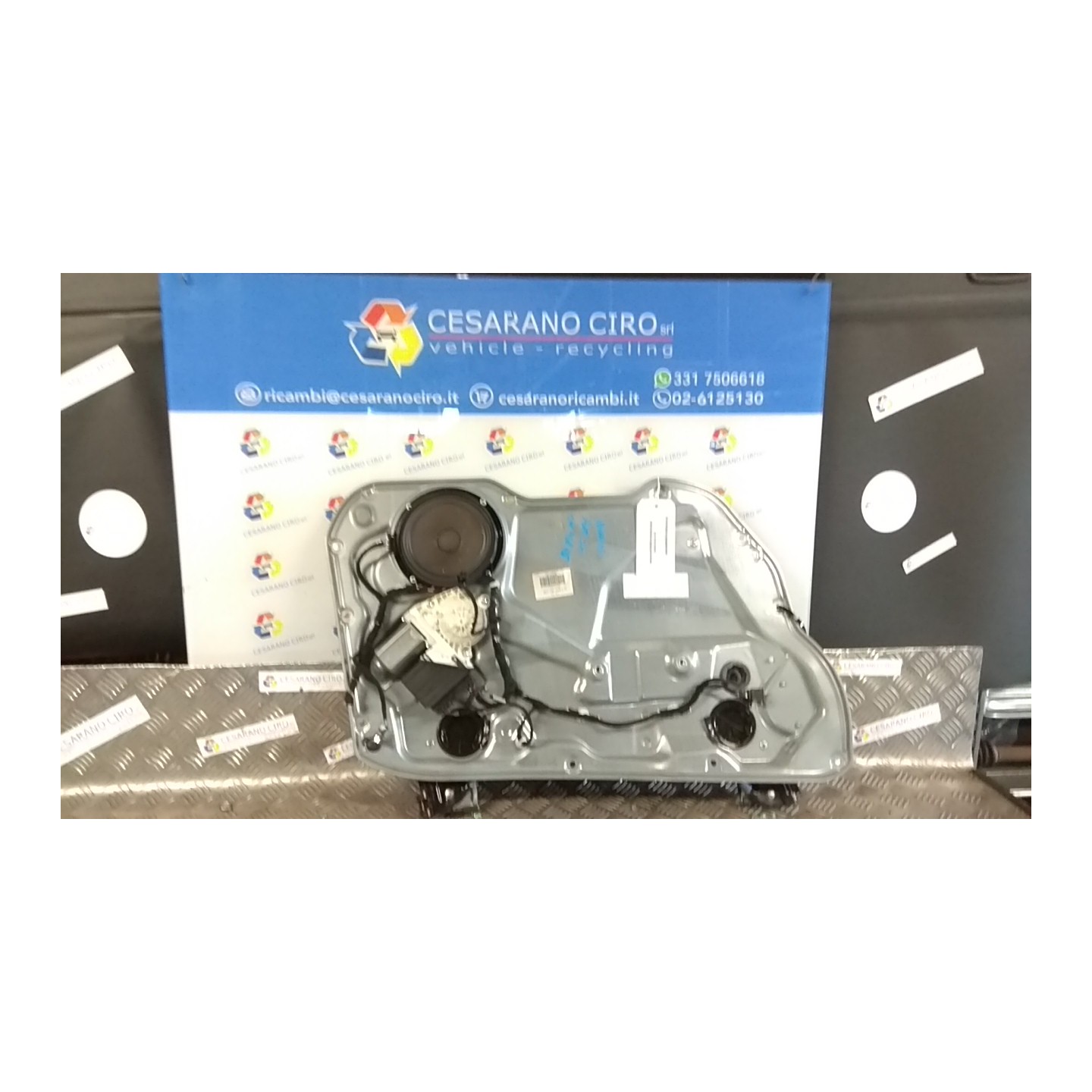 ALZACRISTALLO PORTA ANT. SX. 107 SEAT IBIZA (6L) (12/01-08/09) BKY 6L4837461