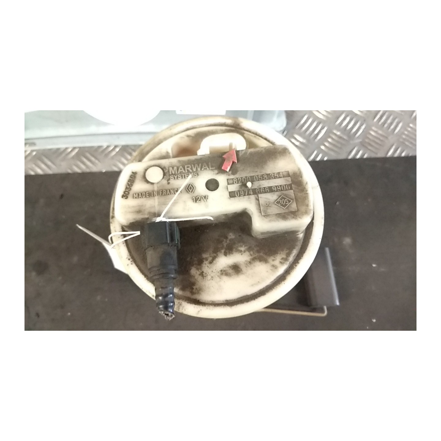 POMPA CARBURANTE C/TRASDUTTORE (GALLEGGIANTE) 043 RENAULT TWINGO 1A SERIE (08/98-09/07) D7FF7 8200058354