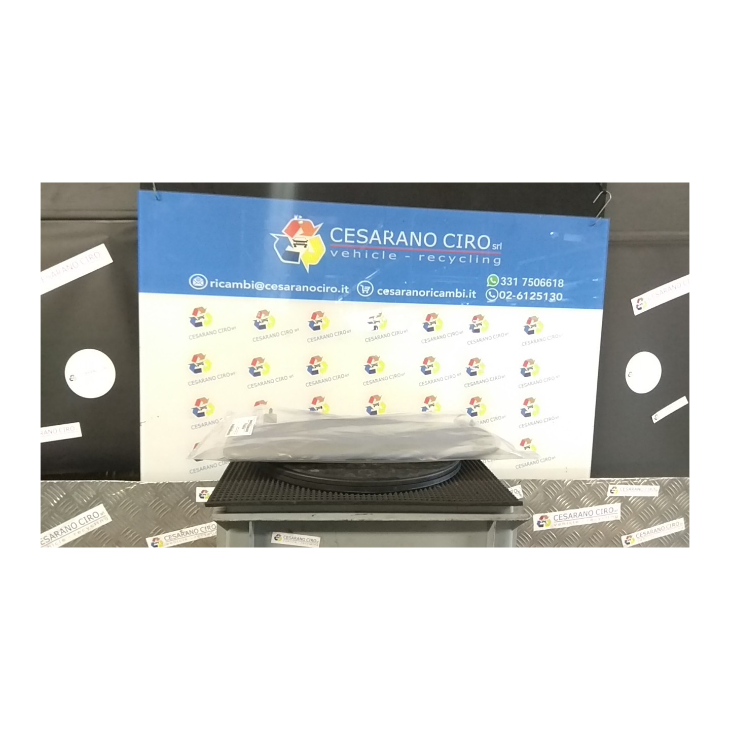ALETTA PARASOLE PARABREZZA C/PELLE DAKOTA GRIGIO SX. 116 BMW SERIE 3 (E90/E91) (02/05-12/11 N47D20A 51166981649