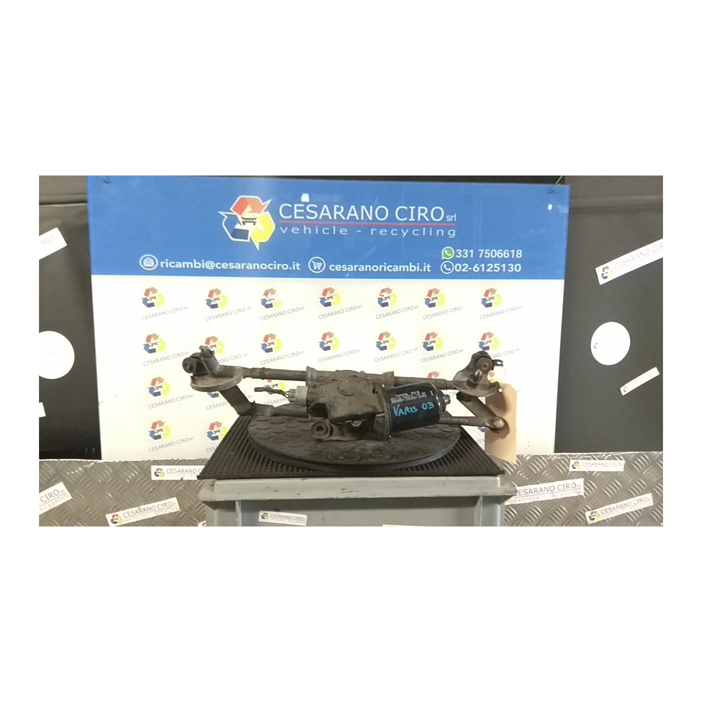 MOTORINO TERGIPARABREZZA 095 TOYOTA YARIS (10/01-11/05)     (FRP) 1NDTV 851100D020