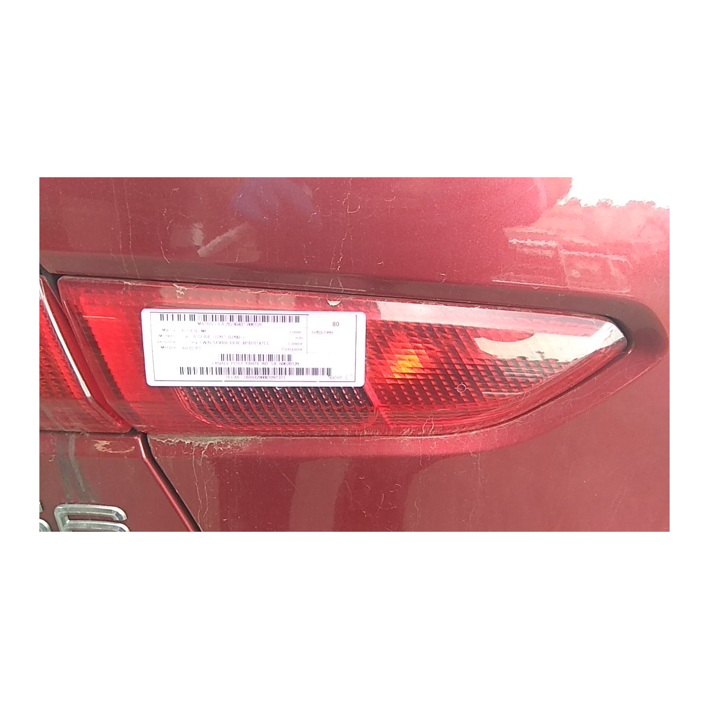FANALE POST. PARTE INT. SX. 128 ALFA ROMEO 156 1A SERIE (10/97-03/00) AR32201 60620139