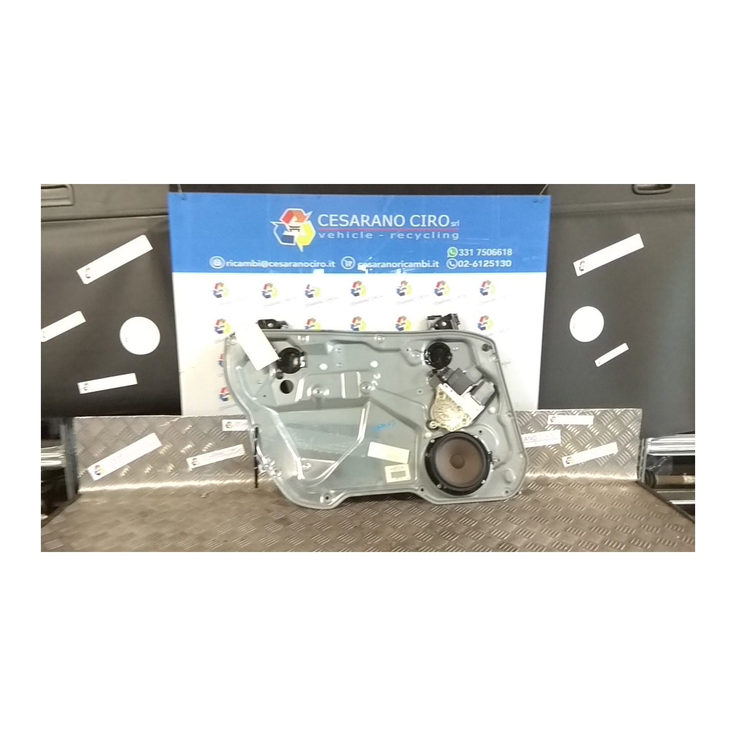 ALZACRISTALLO PORTA ANT. SX. 103 SEAT IBIZA (6L) (12/01-08/09) BKY 6L4837461