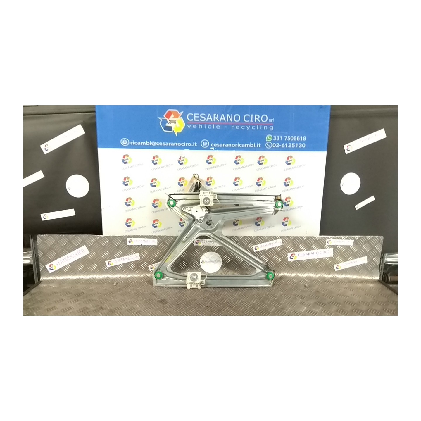 ALZACRISTALLO ELETTR. PORTA ANT. S/M DX. 096 SMART FORTWO (A/C451) (01/07-12/11) 3B21 A4517200646