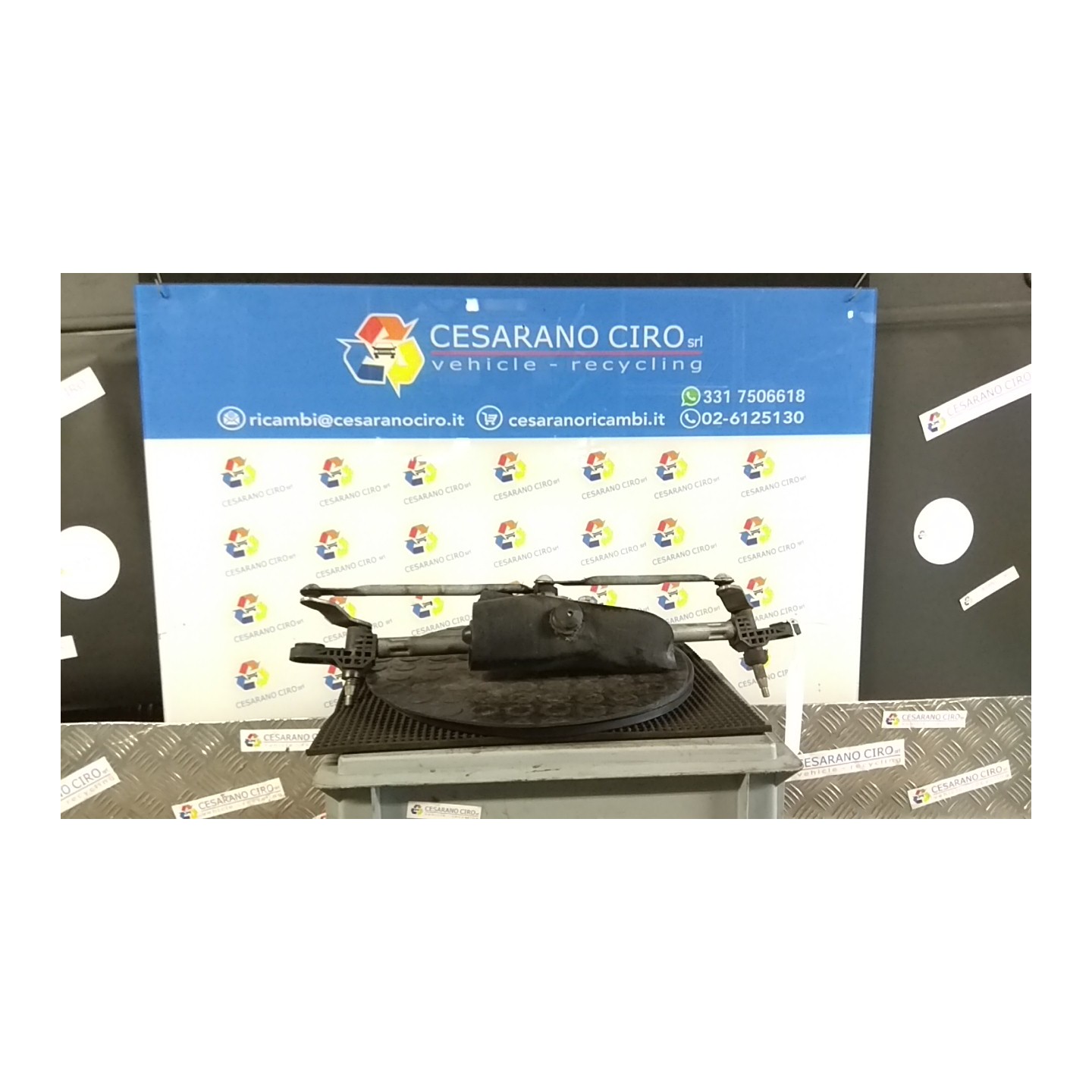 MECCANISMO TERGIPARABREZZA CON MOTORINO 109 FIAT PANDA (2Q) (09/03-12/10) 188A4000 46804522