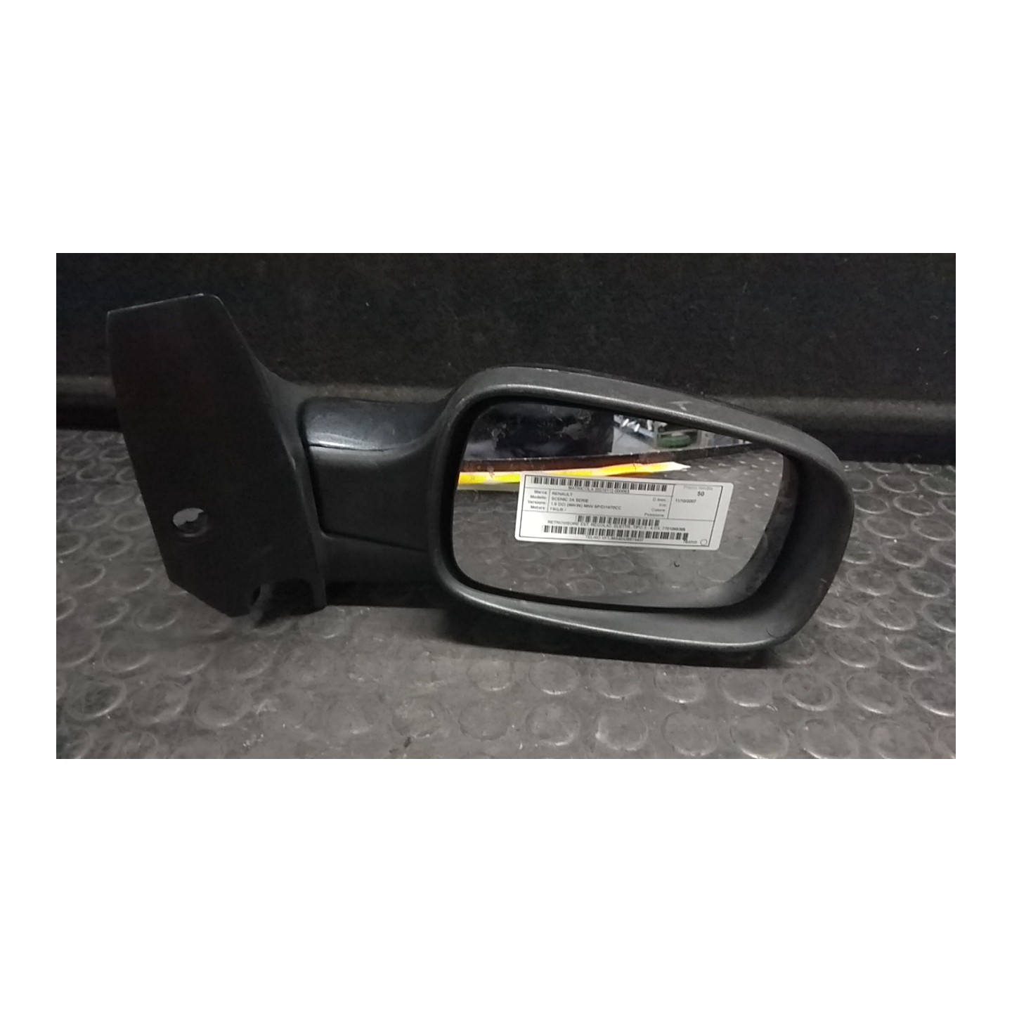 RETROVISORE EST. REGOLAZ. ELETTR. TIPO 3 - 4 DX. 063 RENAULT SCENIC 2A SERIE (06/03-08/09) F9QJ8 7701068385