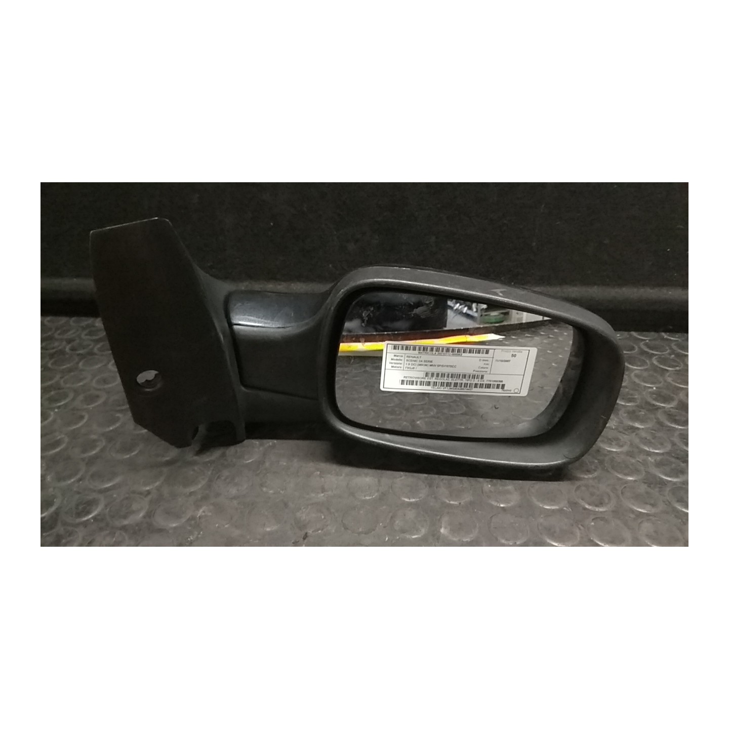 RETROVISORE EST. REGOLAZ. ELETTR. TIPO 3 - 4 DX. 063 RENAULT SCENIC 2A SERIE (06/03-08/09) F9QJ8 7701068385