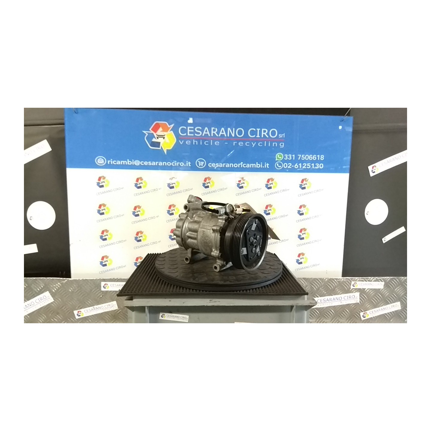 COMPRESSORE A/C ROTAZIONE 006 RENAULT CLIO 2A SERIE (05/01-11/10) K9KA7 7701499969