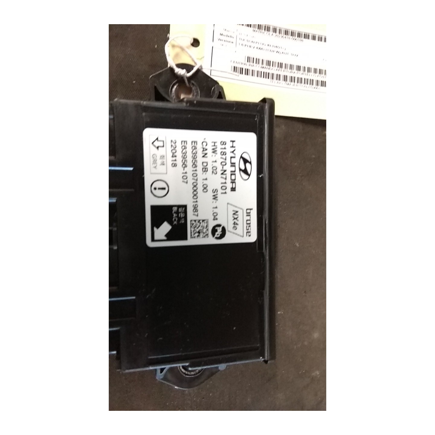 CENTRALINA COMANDO APERTURA PORTELLO POST. 188 HYUNDAI TUCSON PLUG-IN (04/21-) G4FT NB7548071070001