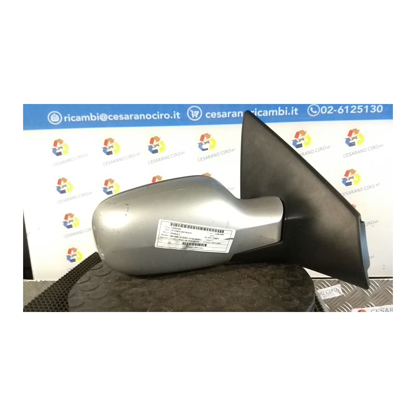 RETROVISORE EST. RIPIEGHEVOLE TERMICO DX. 007 RENAULT MEGANE 2A SERIE (02/06-08/09) K9KP7 7701068378