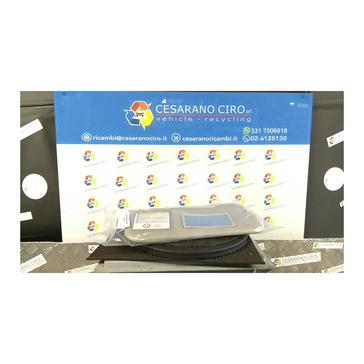 ALETTA PARASOLE PARABREZZA DX. 018 FIAT PUNTO EVO (3J) (08/09-07/13) 169A4000 735509466