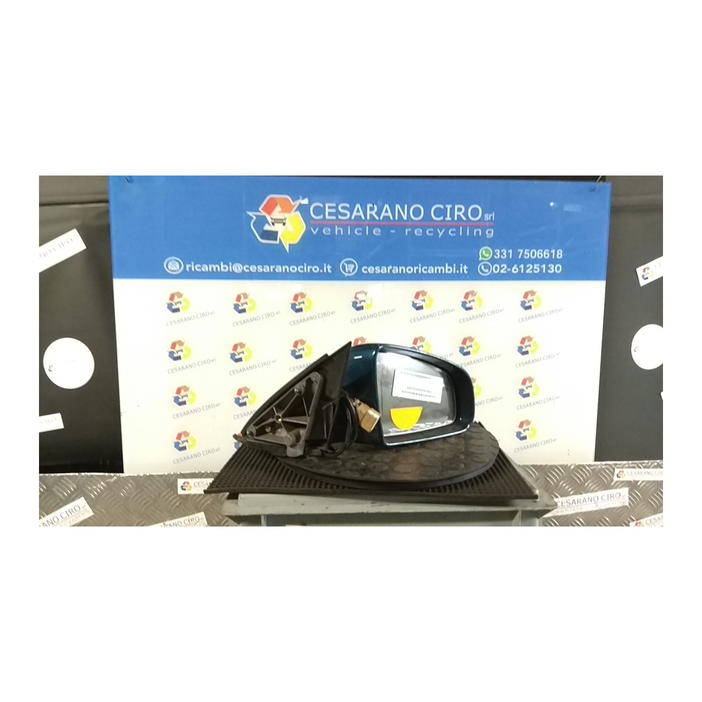 RETROVISORE EST. REGOLAZ. ELETTR. TE DX. 092 AUDI A4 (8E) (11/00-11/04) AVF 8E1858532AC01C