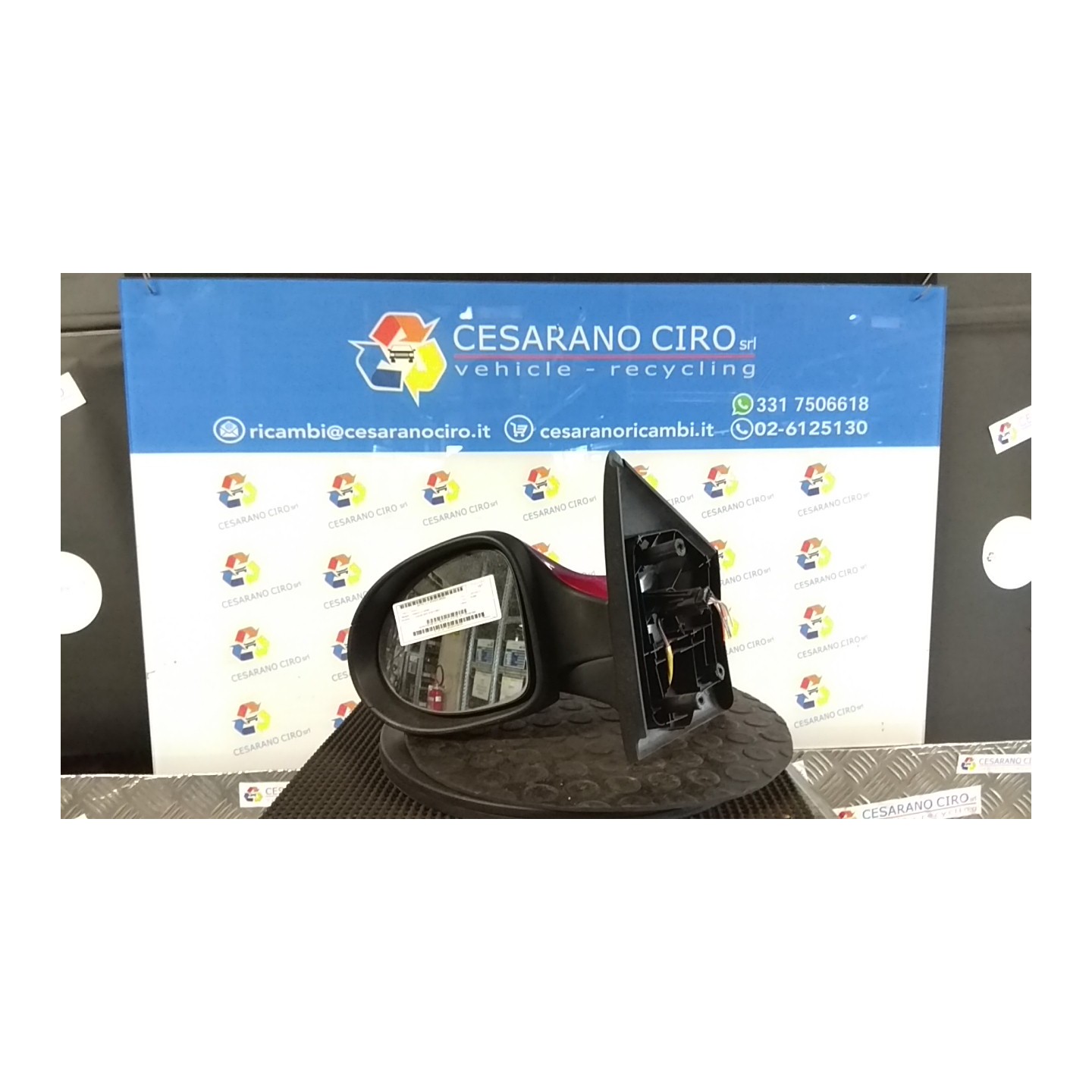 RETROVISORE EST. REGOLAZ. ELETTR. SX. 252 RENAULT TWINGO 2A SERIE (06/07-02/12) D7FA8 7701067334