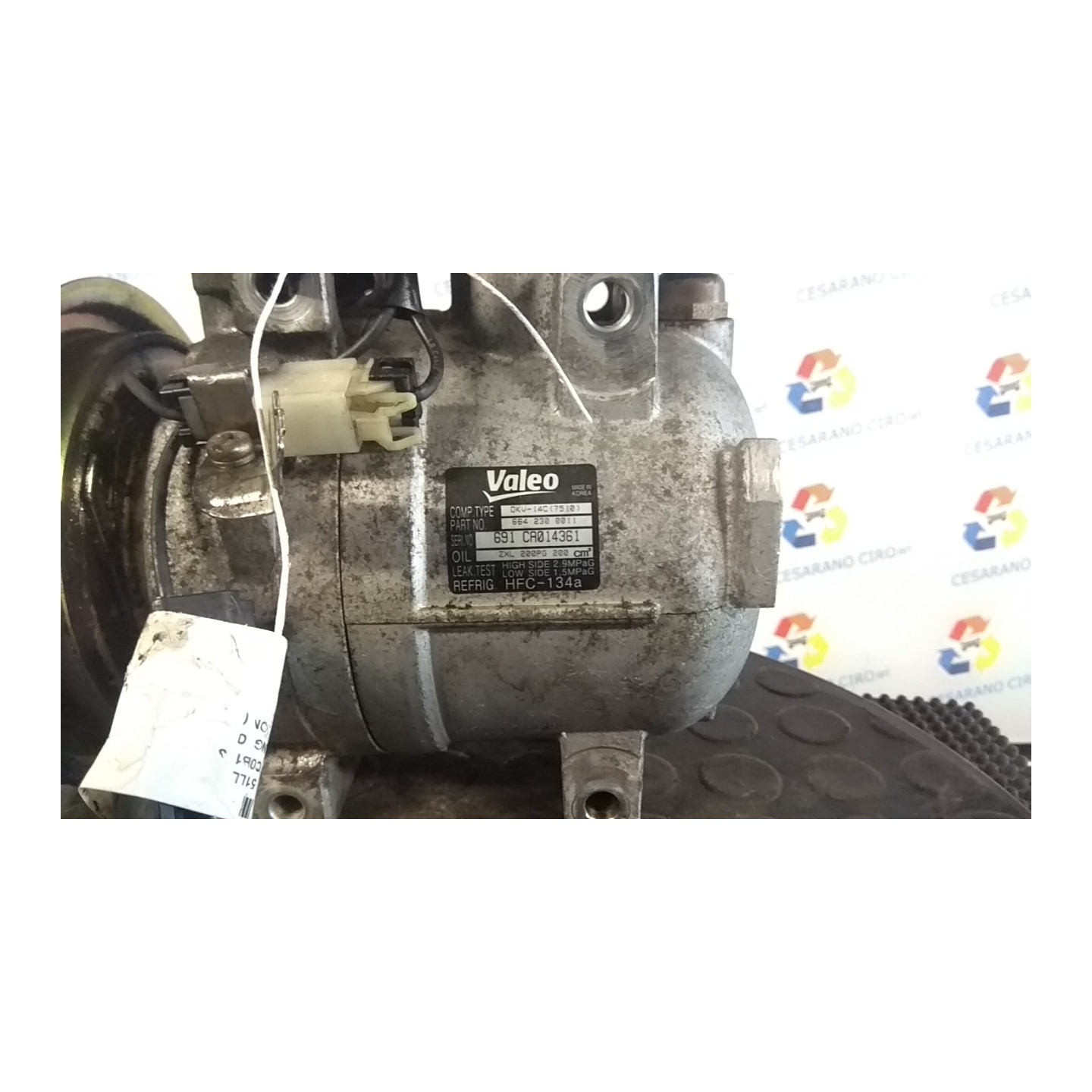 COMPRESSORE A/C 037 SSANGYONG ACTYON (11/06-) 664951 6652300311