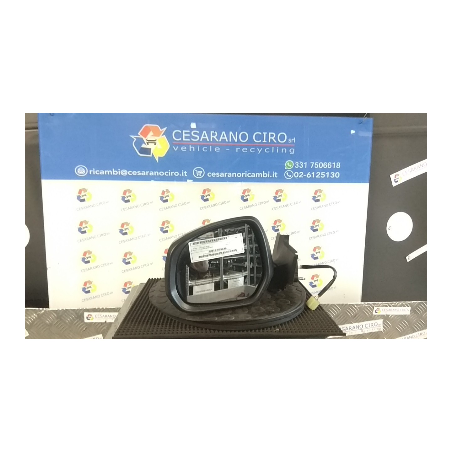 RETROVISORE EST. REGOLAZ. ELETTR. SX. 020 OPEL AGILA (H08) (01/08-) K12B 93196281