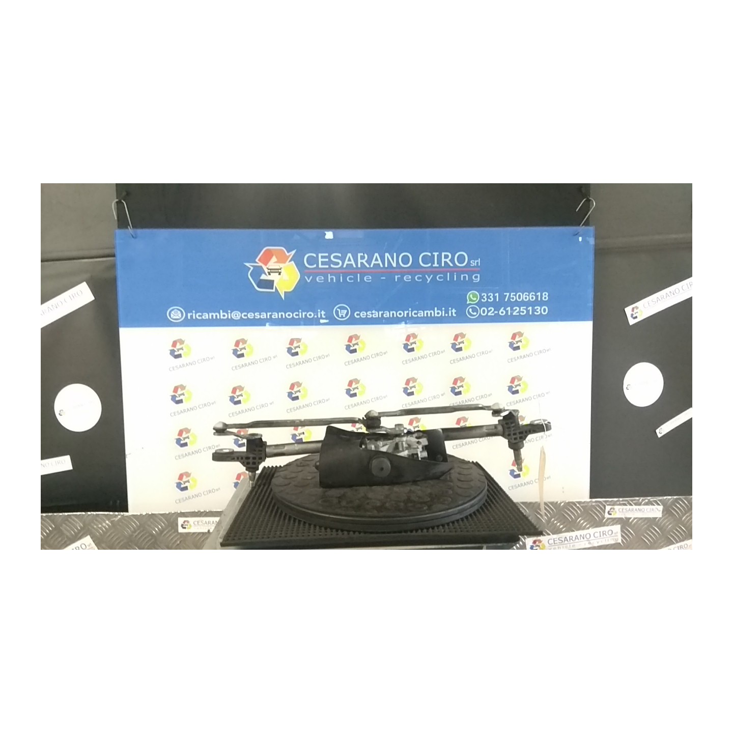 MECCANISMO TERGIPARABREZZA CON MOTORINO 089 FIAT PANDA (2Q) (09/03-12/10) 188A4000 46804522
