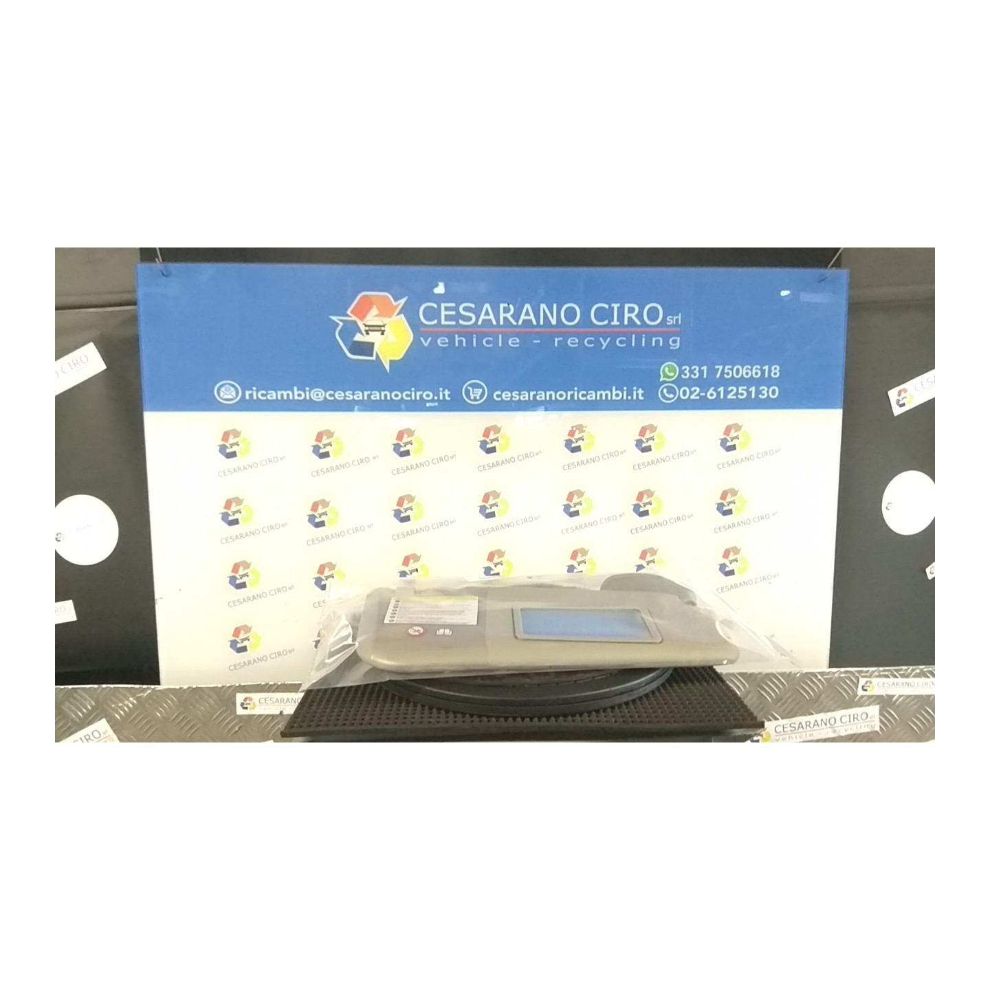 ALETTA PARASOLE PARABREZZA C/KIT INTERIOR DX. 020 ALFA ROMEO MITO (QZ) (03/11-05/13) 350A1000 156106764