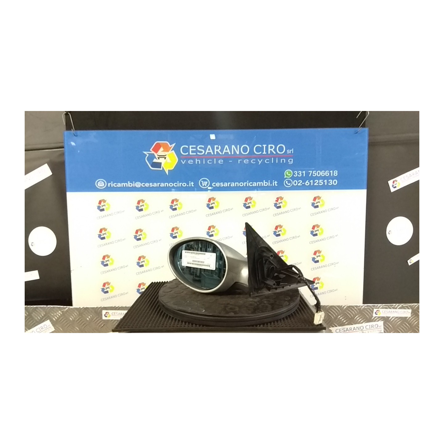 RETROVISORE EST. REGOLAZ. ELETTR. SELLERIA PELLE SX. 047 ALFA ROMEO 156 1A SERIE (04/00-02/02) AR37101 156043148