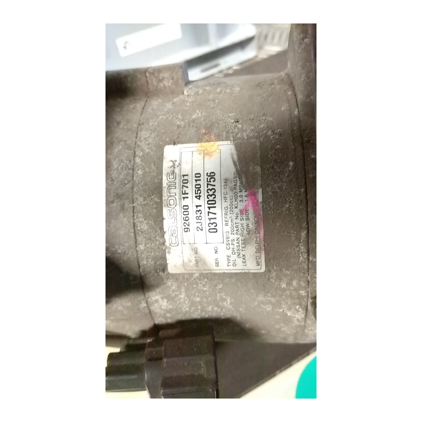 COMPRESSORE A/C 014 NISSAN MICRA (K11E) (09/00-01/03) CG10 926001F710