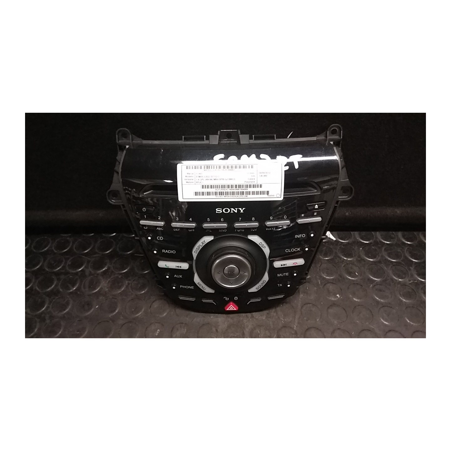 AUTORADIO 001 FORD B-MAX (CB2) (07/12-) RTJC NB5626007054009