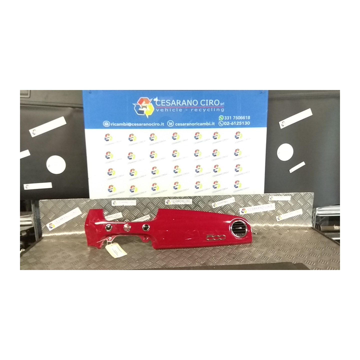 MODANATURA LAT. CRUSCOTTO 020 FIAT 500 (3P) (07/07-01/15) 169A4000 735458958