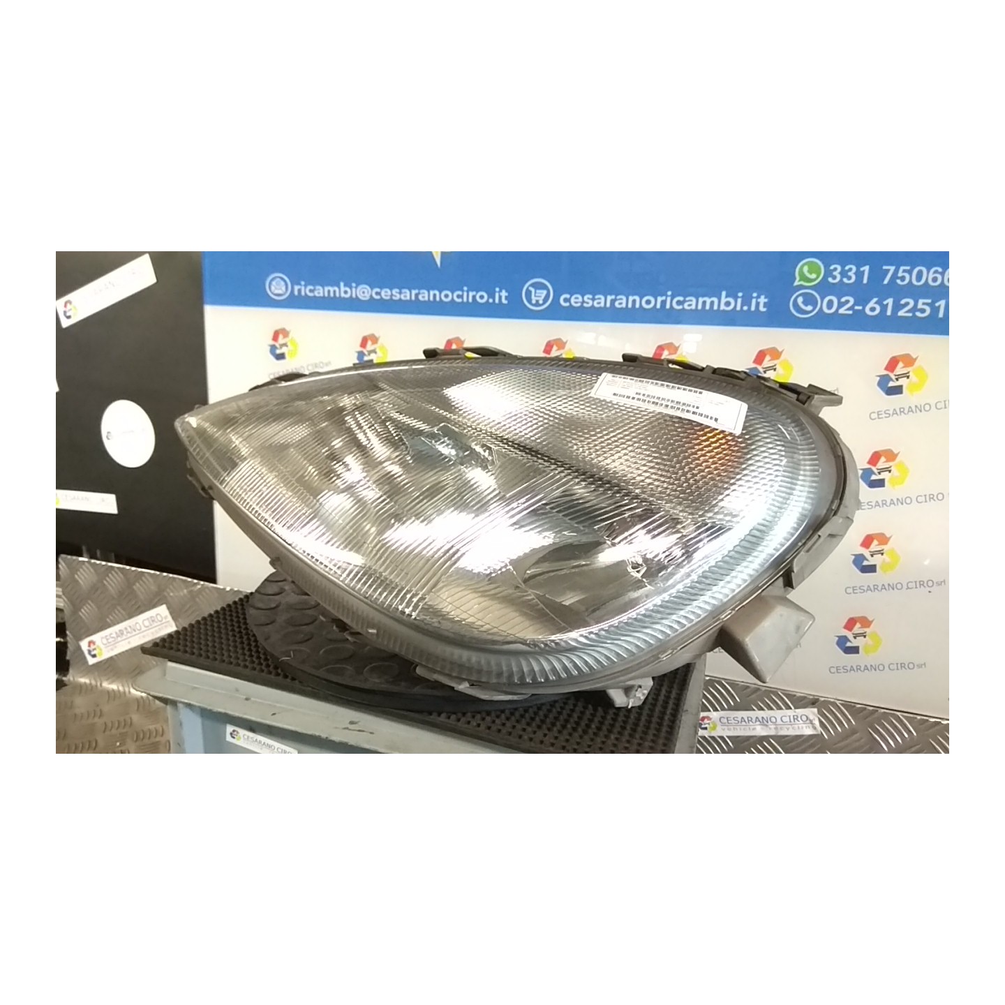 PROIETTORE SX. 044 MERCEDES-BENZ CLASSE A (W168) (10/97-02/01) 166940 A1688200161