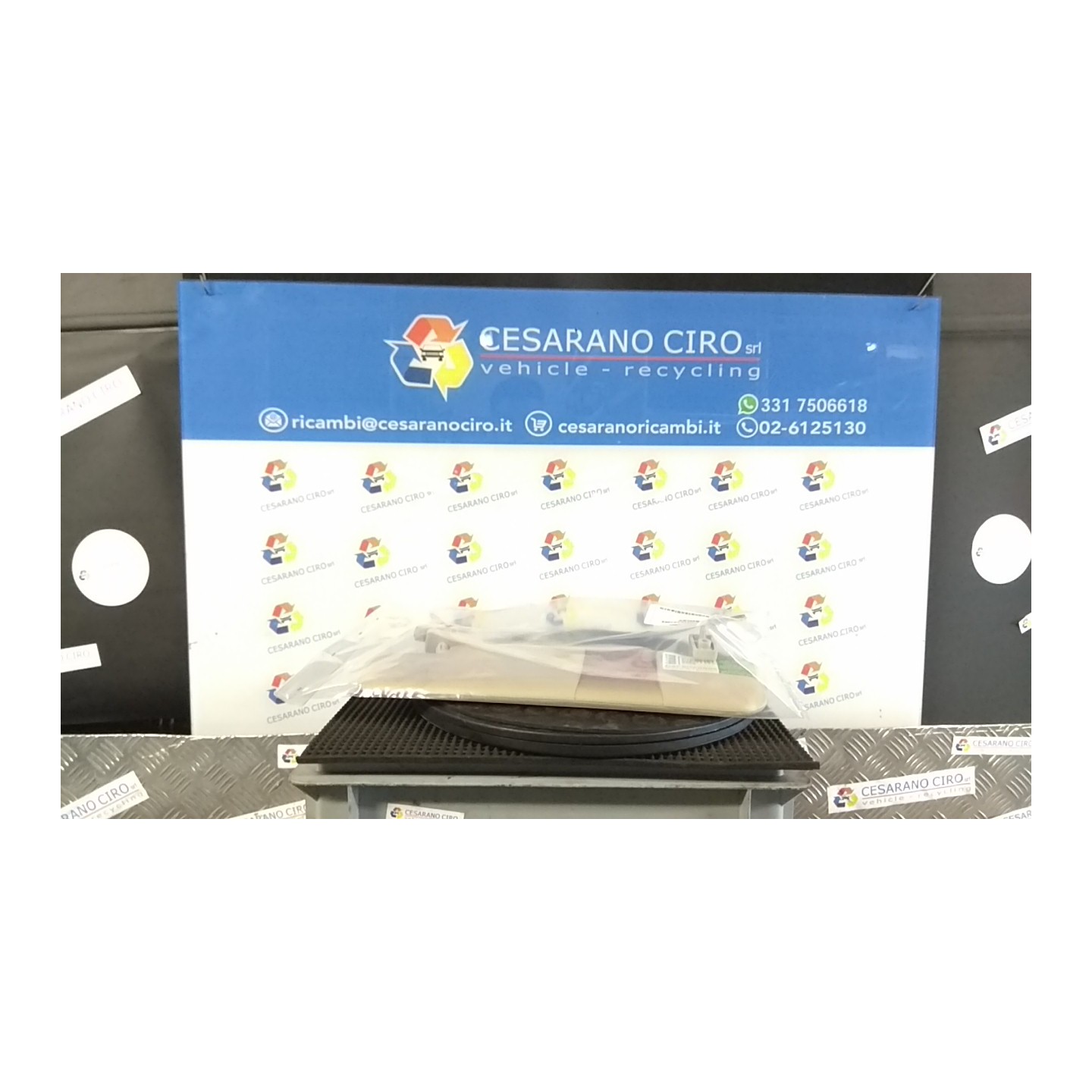 ALETTA PARASOLE PARABREZZA LL1, LL2, SX. 057 FIAT 500 (3P) (07/07-01/15) 169A1000 735643362