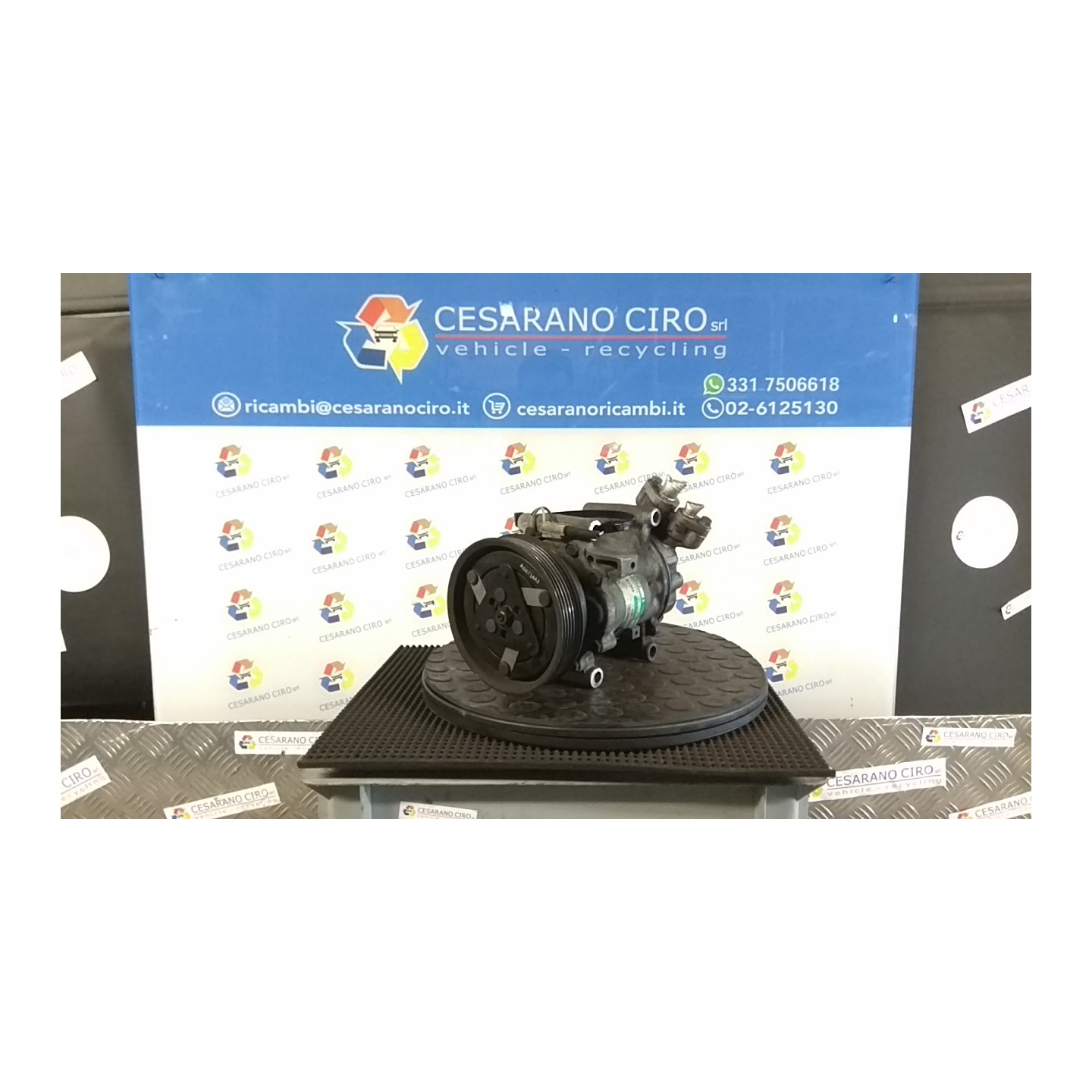 COMPRESSORE A/C ROTAZIONE 098 RENAULT CLIO 2A SERIE (05/01-11/10) K9KB7 7701499969