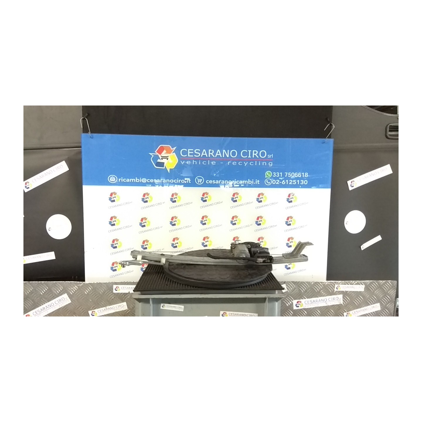 ALZACRISTALLO ELETTR. PORTA POST. SX. 196 MERCEDES-BENZ CLASSE A (W168) (10/97-02/01) 166940 A1687301346