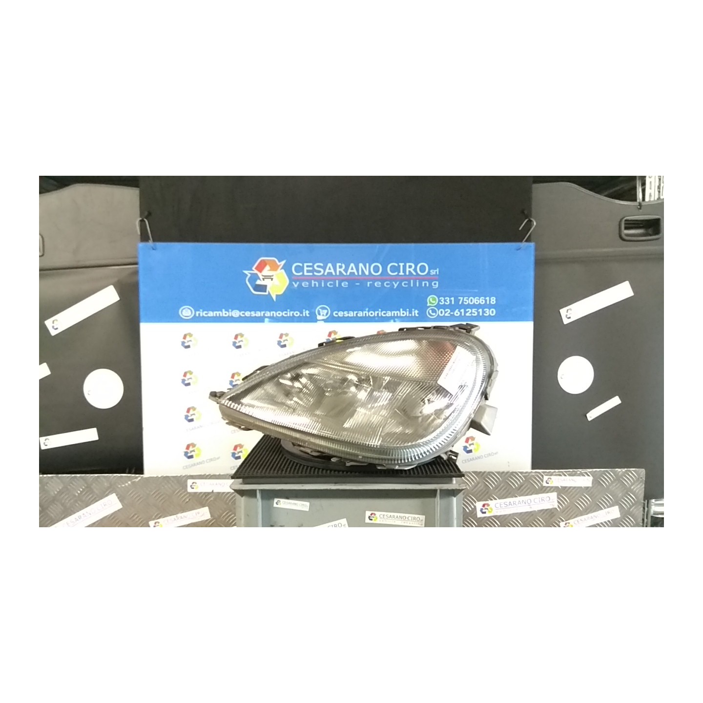 PROIETTORE SX. 200 MERCEDES-BENZ CLASSE A (W168) (10/97-02/01) 166940 A1688200161