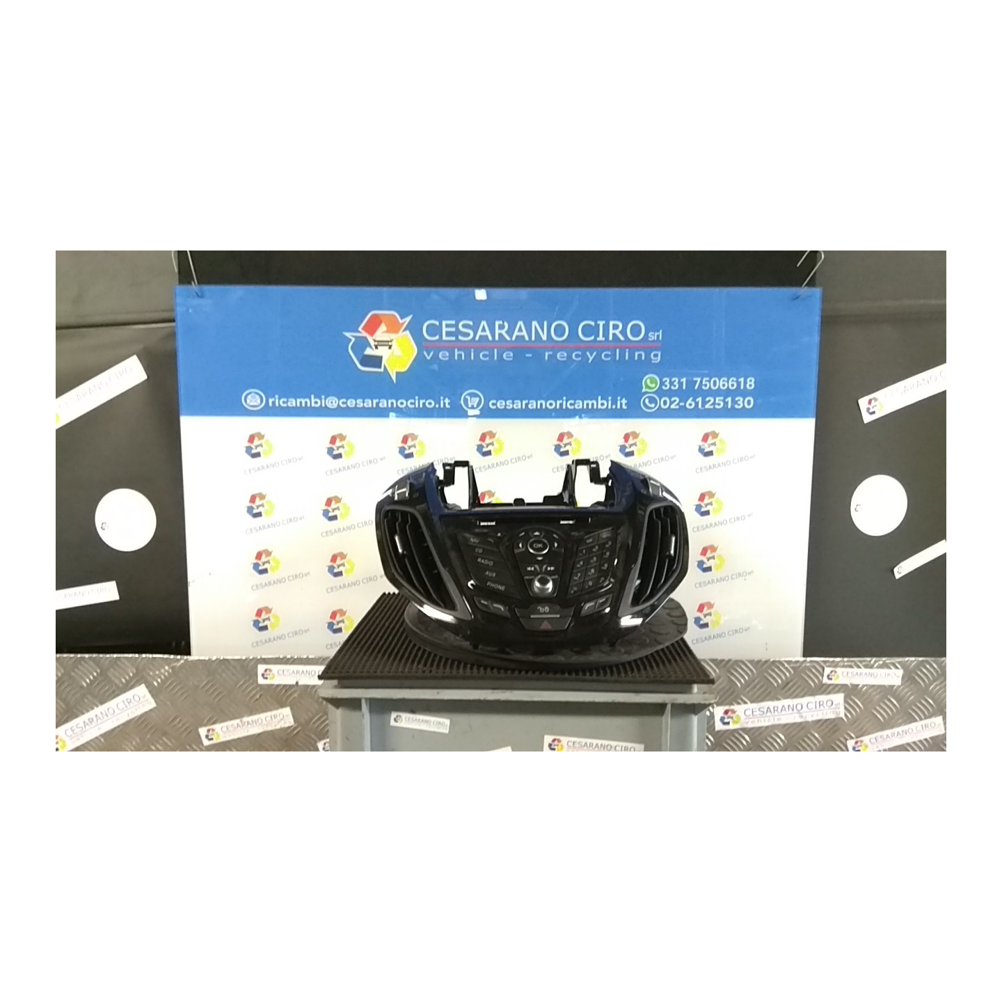 BLOCCO COMANDI AUTORADIO 017 FORD B-MAX (CB2) (07/12-) IQJC NB4296007054015